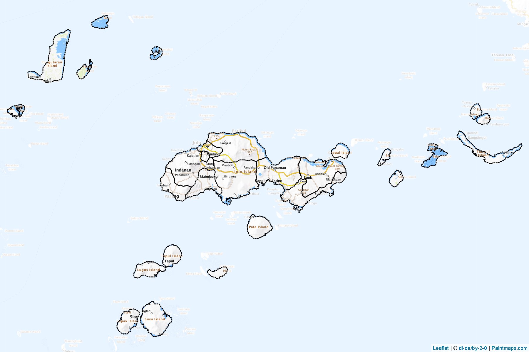 Sulu (Filipinler) Haritası Örnekleri-1