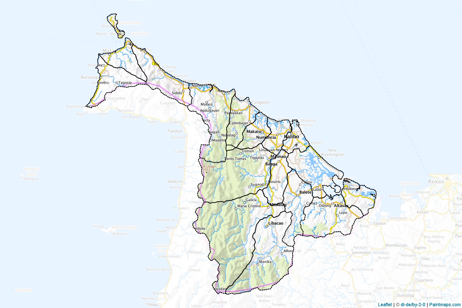 Aklan (Philippines) Map Cropping Samples-1