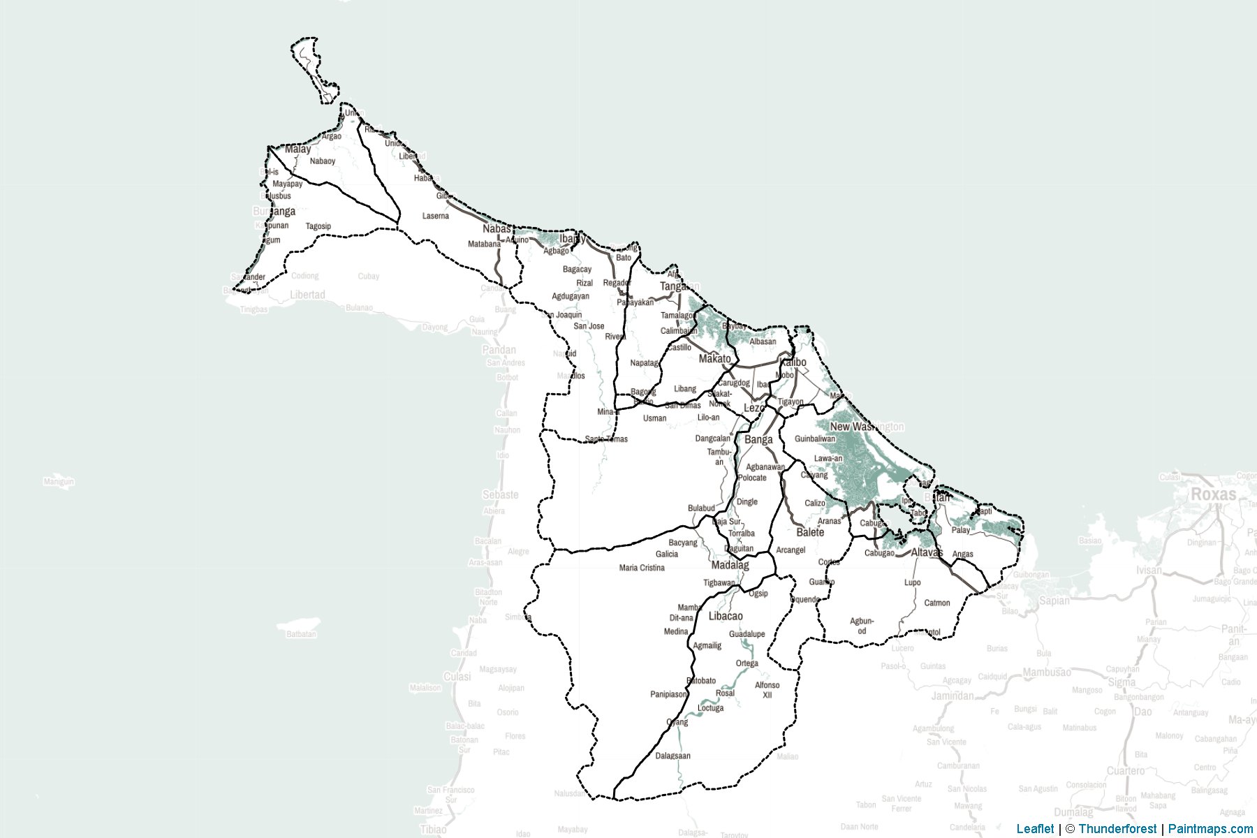 Aklan (Philippines) Map Cropping Samples-2