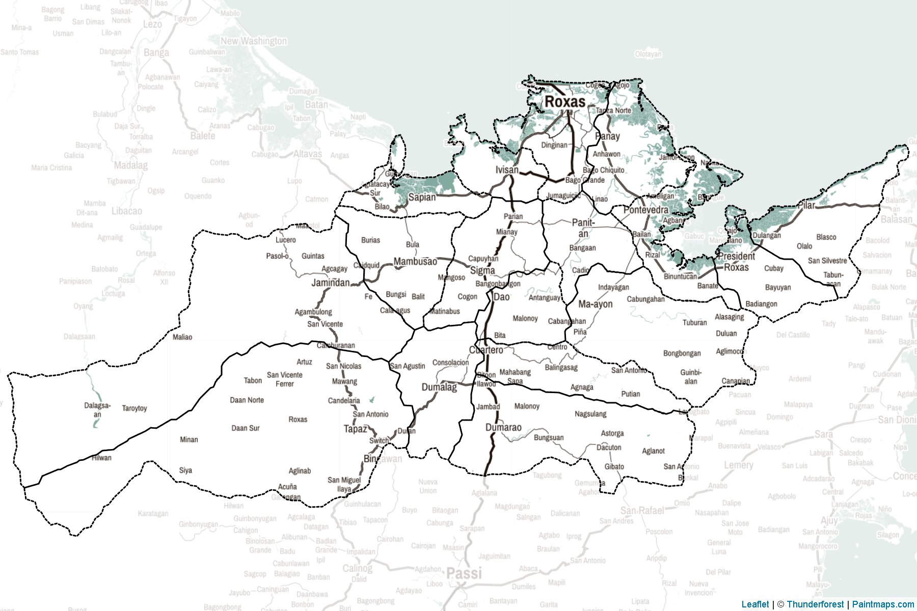 Capiz (Philippines) Map Cropping Samples-2