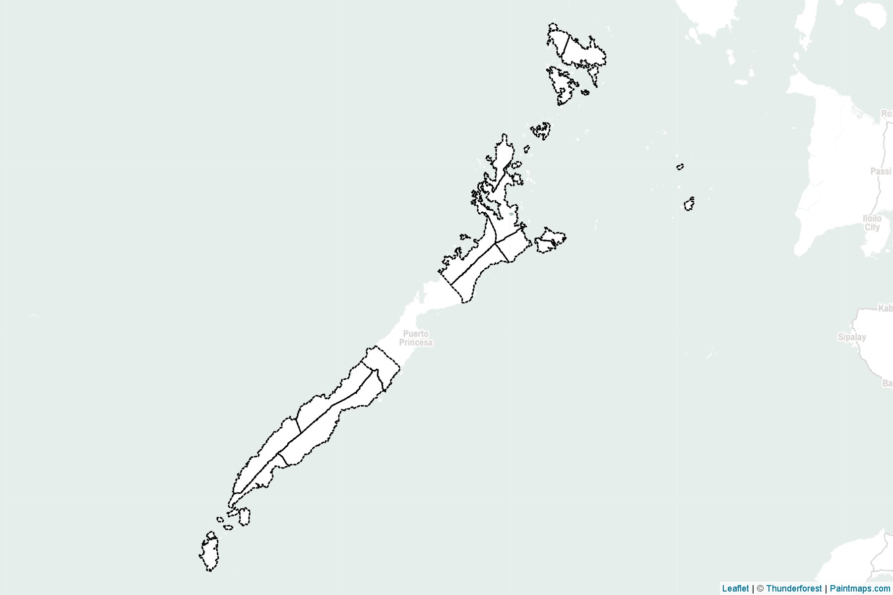 Palawan (Philippines) Map Cropping Samples-2