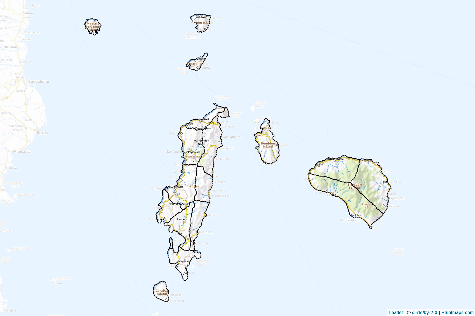 Romblon (Filipinler) Haritası Örnekleri-1