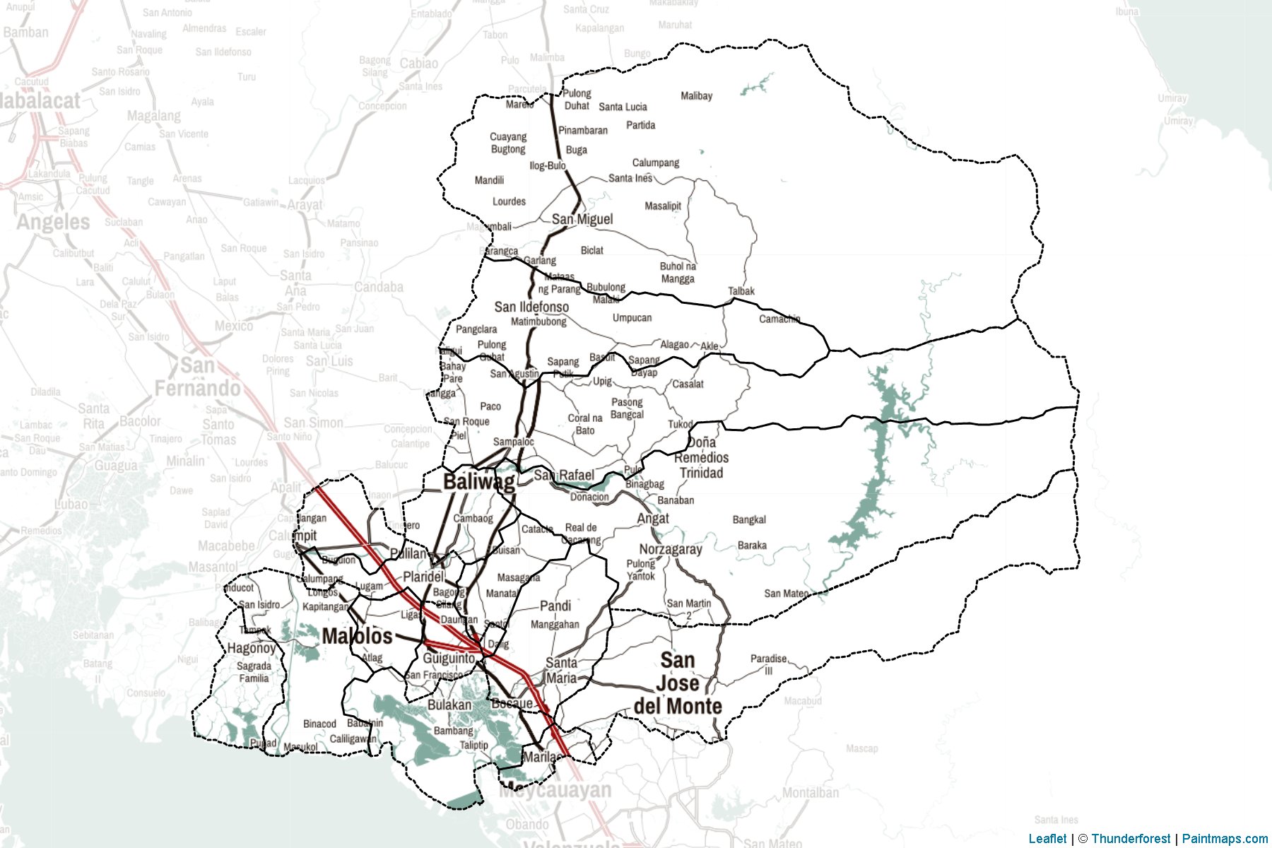 Bulacan (Philippines) Map Cropping Samples-2