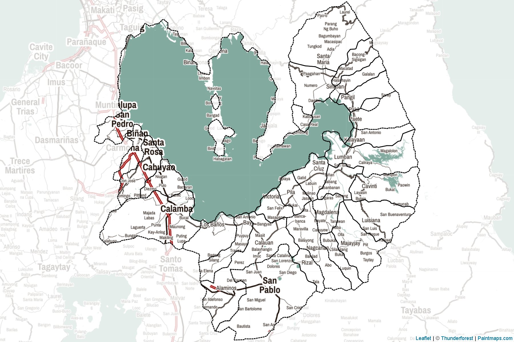 Laguna (Philippines) Map Cropping Samples-2