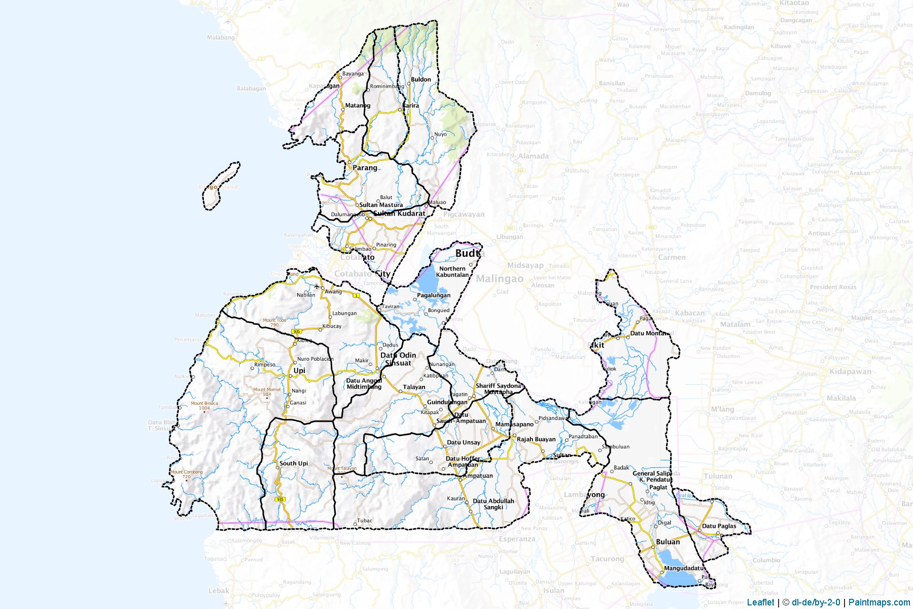 Maguindanao (Filipinler) Haritası Örnekleri-1