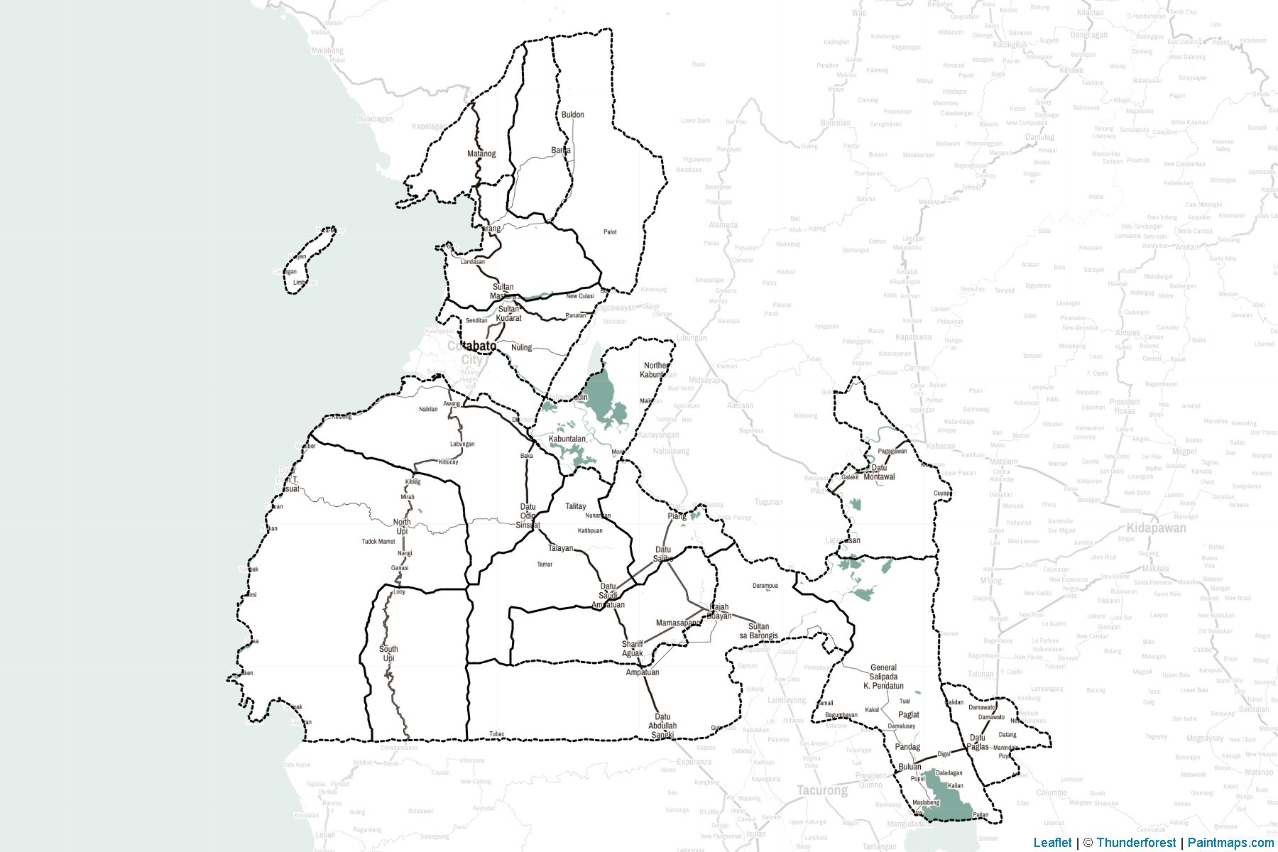 Maguindanao (Filipinler) Haritası Örnekleri-2