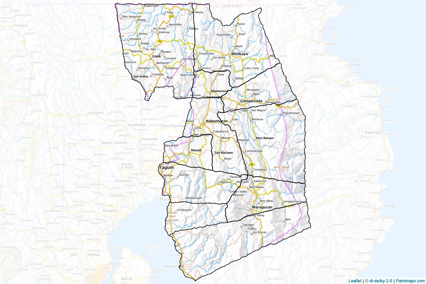 Compostela Valley (Philippines) Map Cropping Samples-1