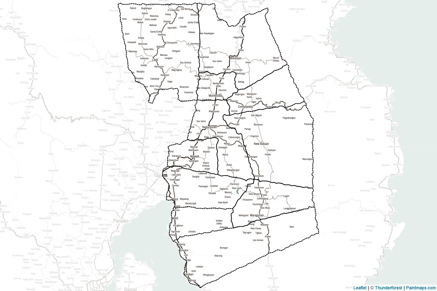 Compostela Valley (Philippines) Map Cropping Samples-2