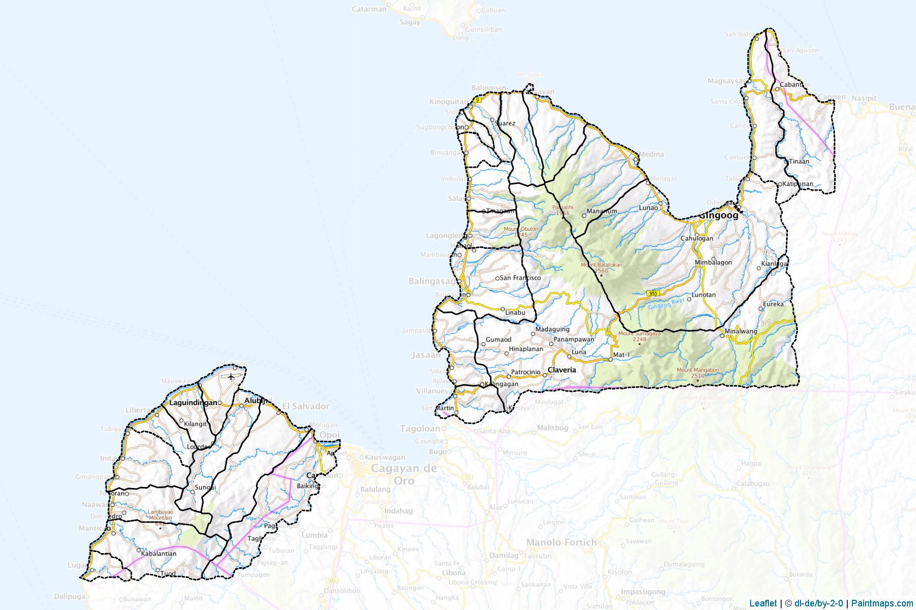 Misamis Oriental (Philippines) Map Cropping Samples-1