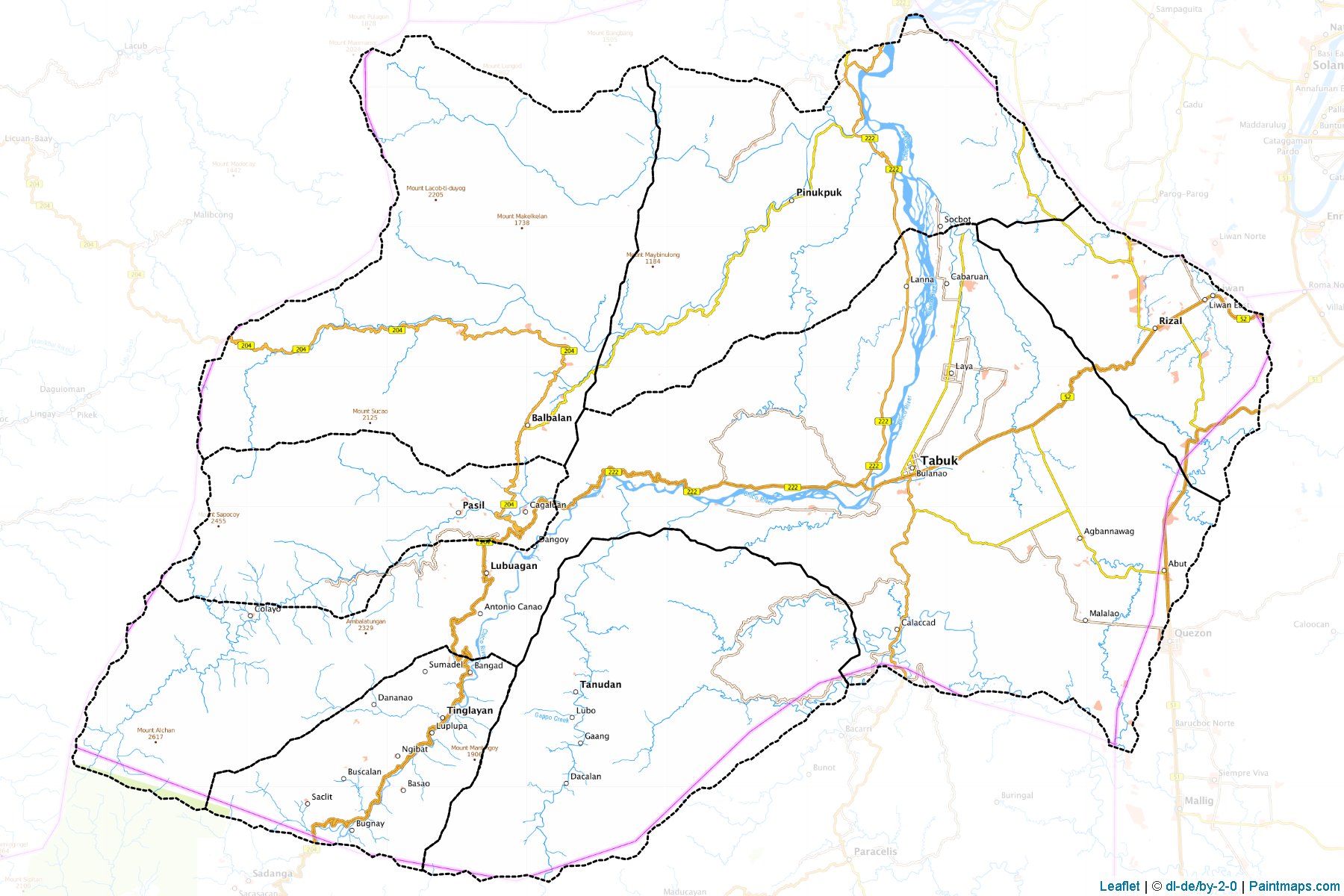 Kalinga (Philippines) Map Cropping Samples-1