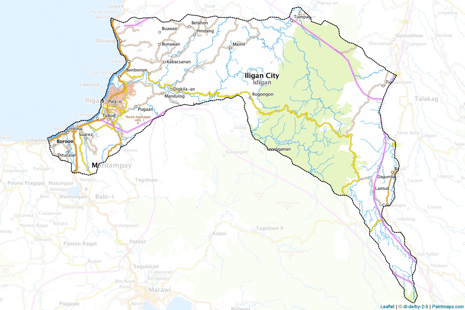 Northern Mindanao (Philippines) Map Cropping Samples-1