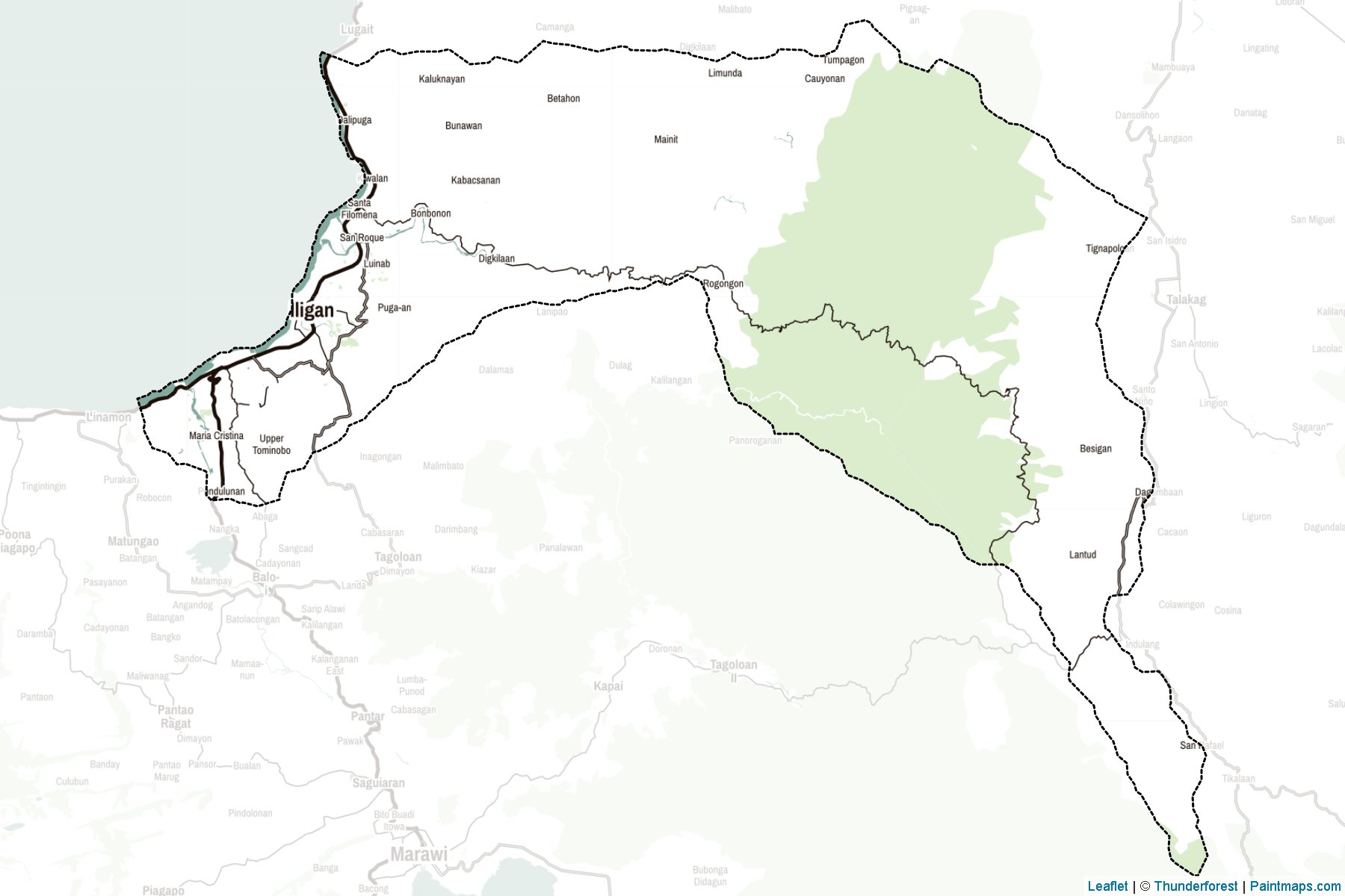 Northern Mindanao (Philippines) Map Cropping Samples-2