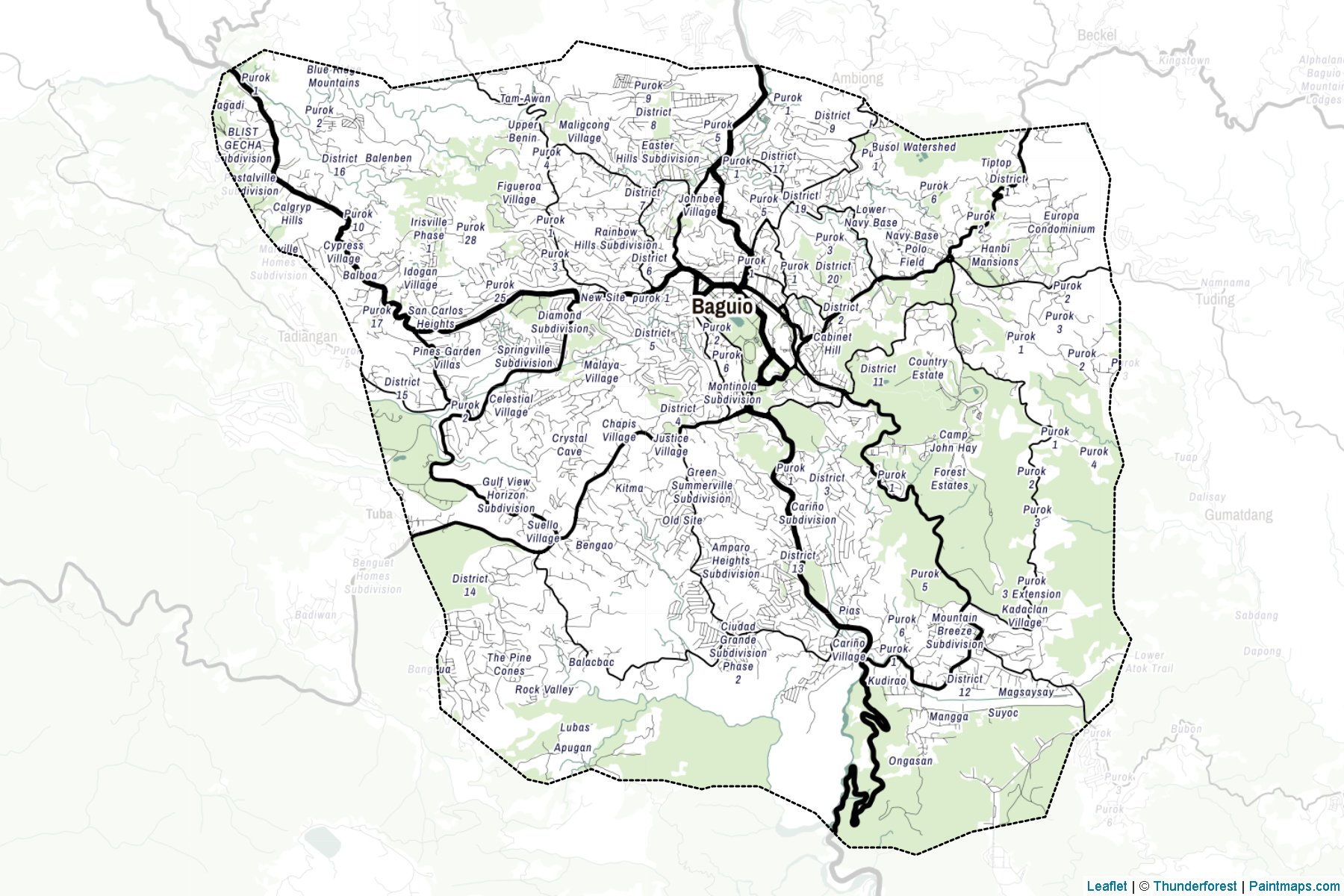 Cordillera Administrative Region (Philippines) Map Cropping Samples-2