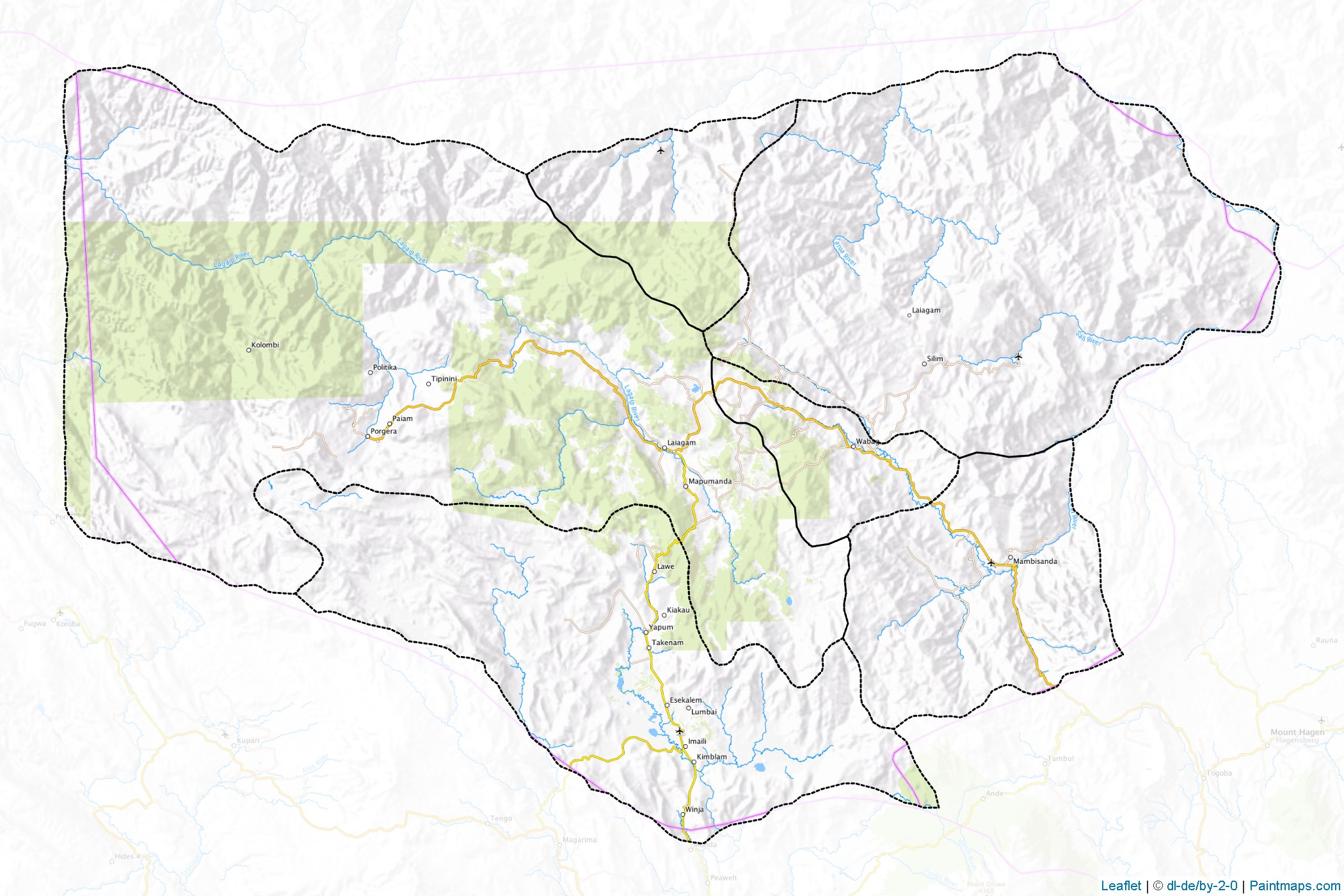 Enga (Papua New Guinea) Map Cropping Samples-1