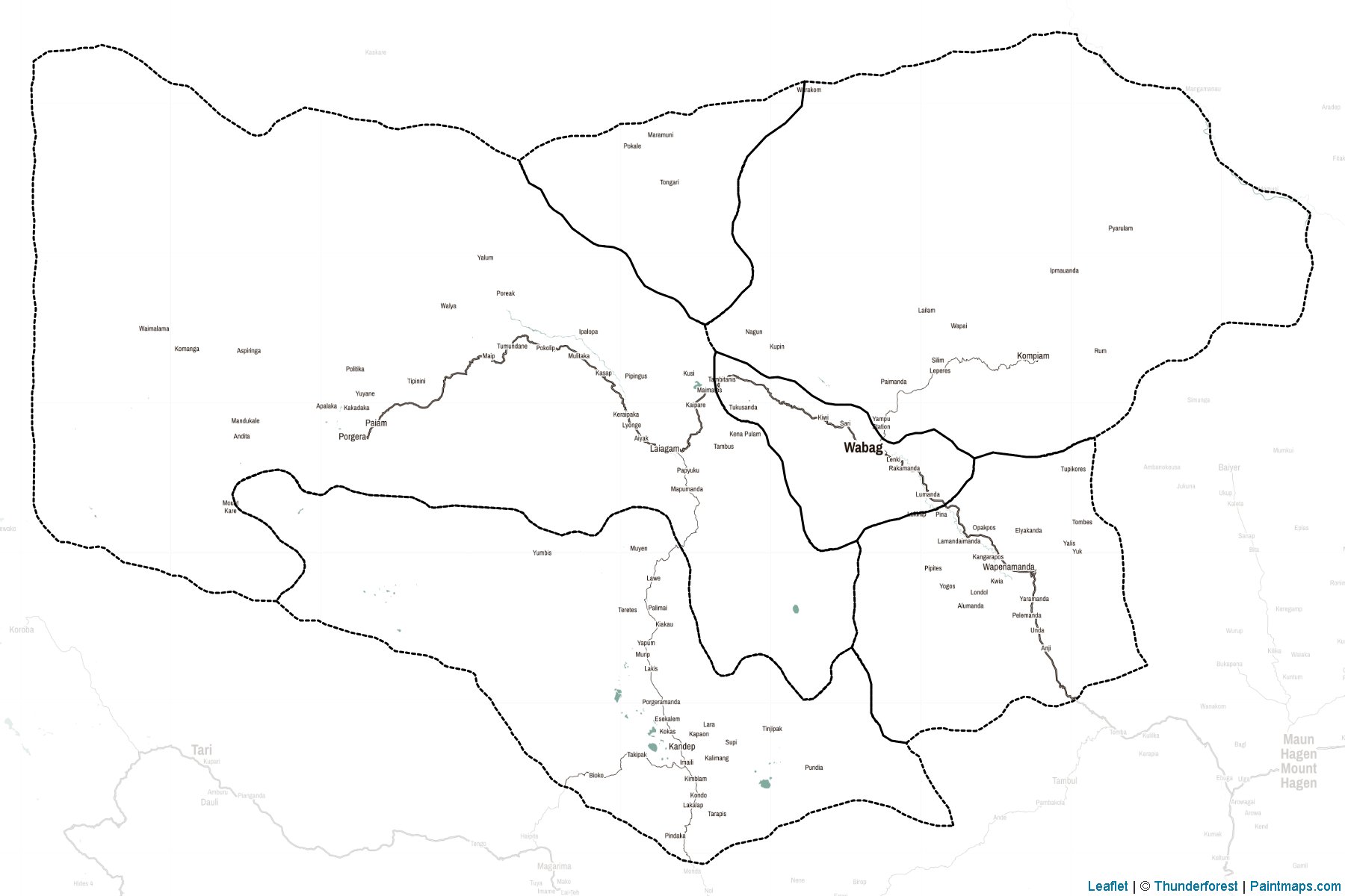 Enga (Papua New Guinea) Map Cropping Samples-2