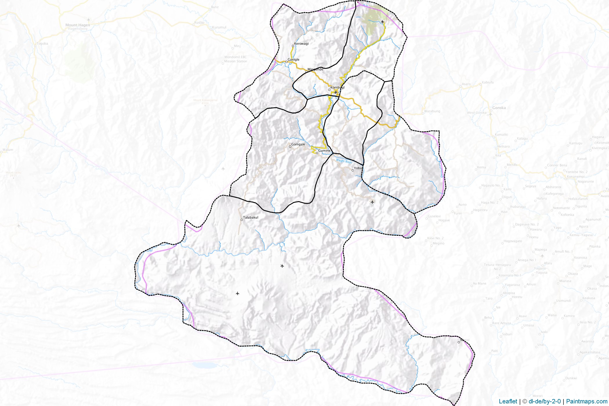 Chimbu (Papua New Guinea) Map Cropping Samples-1