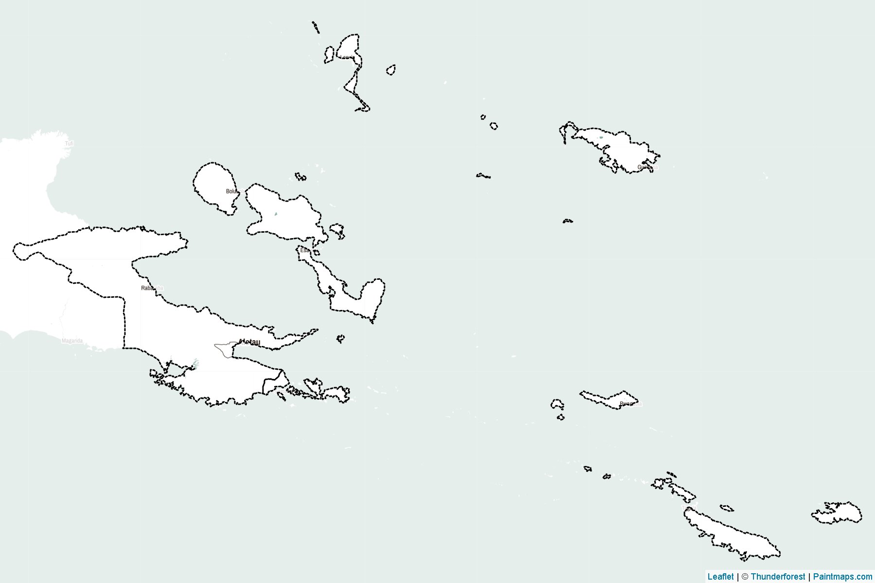 Milne Bay (Papua New Guinea) Map Cropping Samples-2