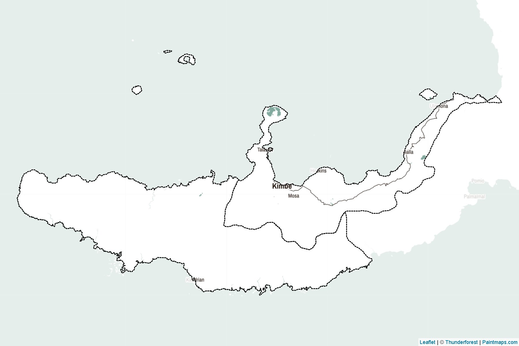 West New Britain (Papua New Guinea) Map Cropping Samples-2