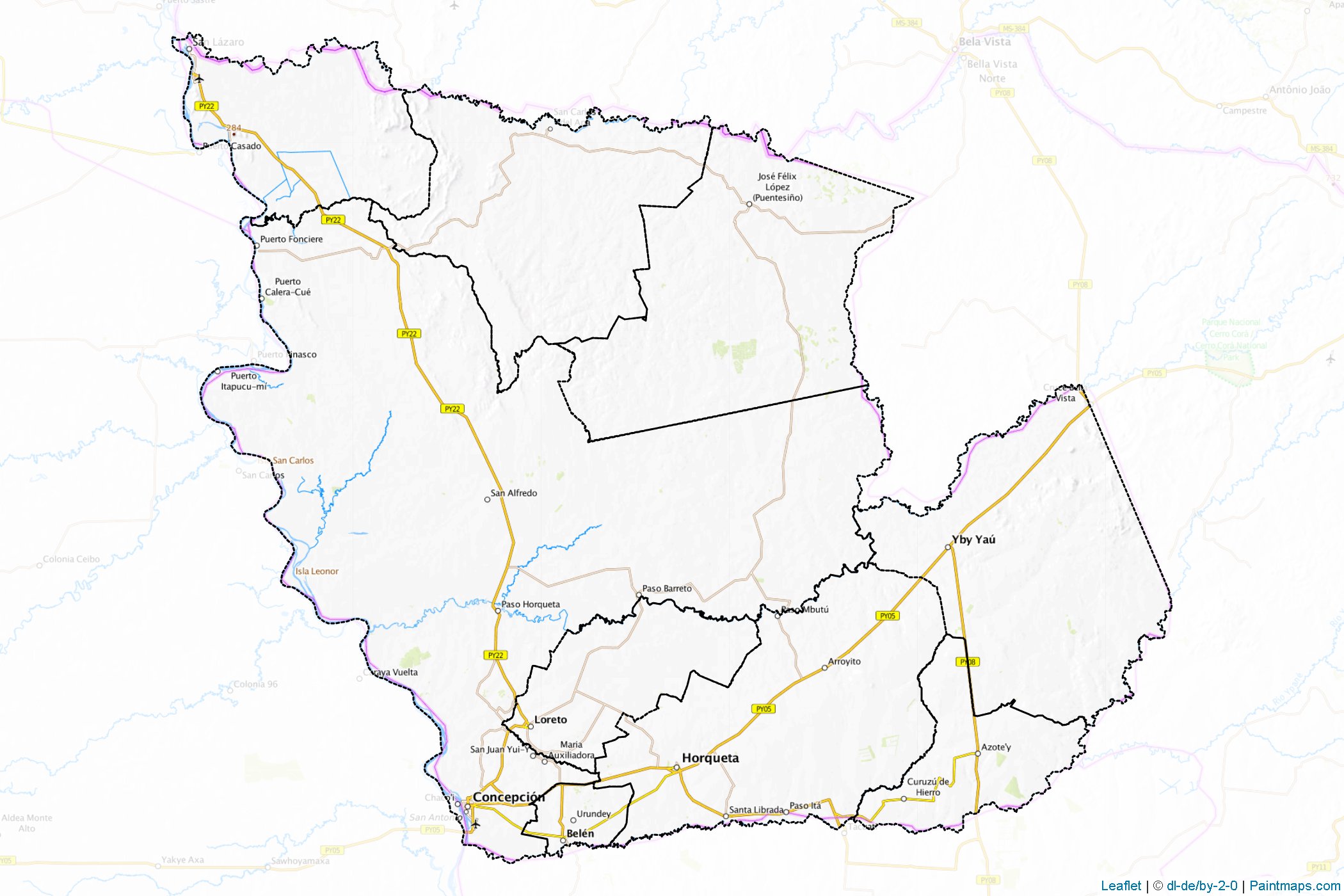 Concepción (Paraguay) Map Cropping Samples-1