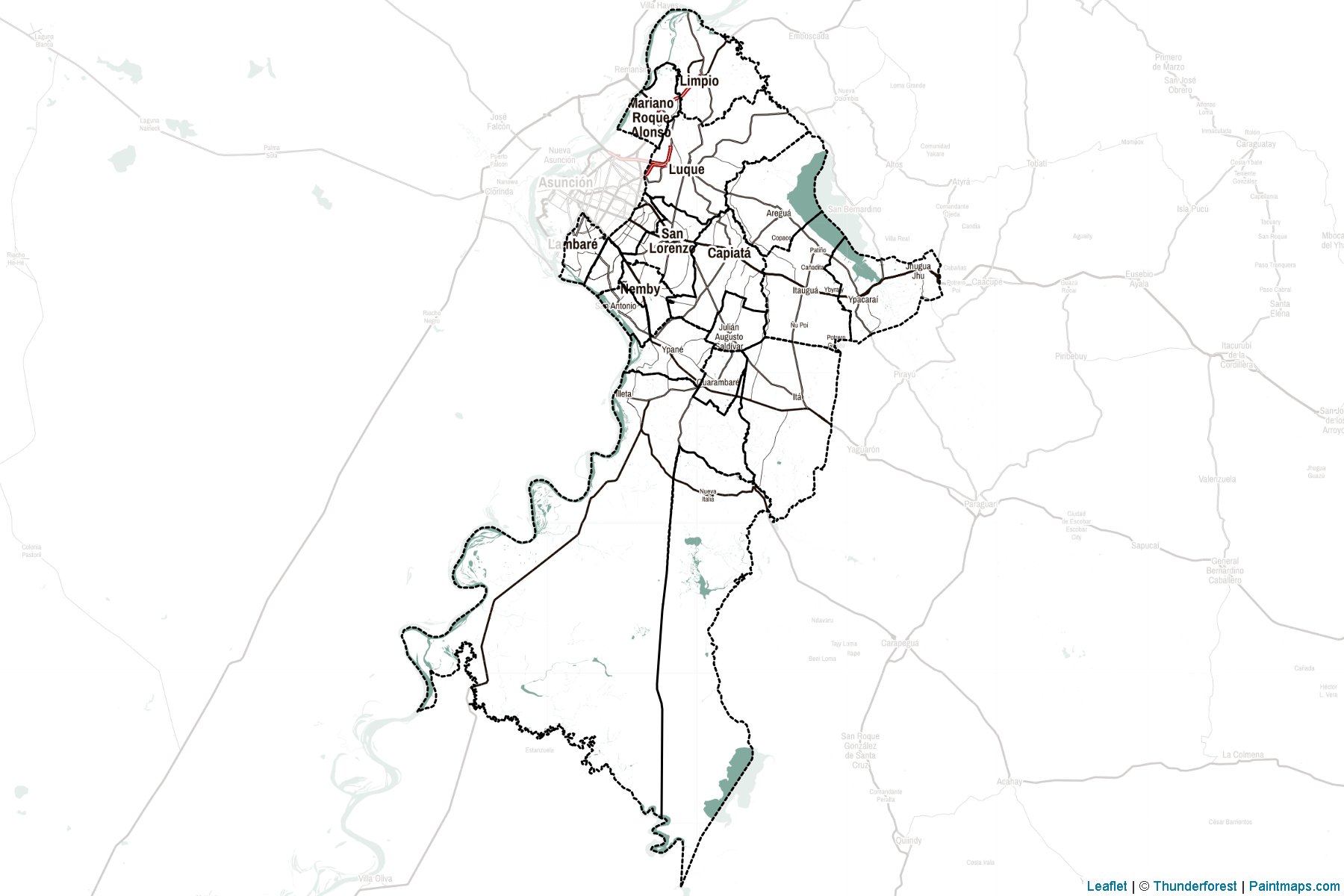 Muestras de recorte de mapas Central (Paraguay)-2