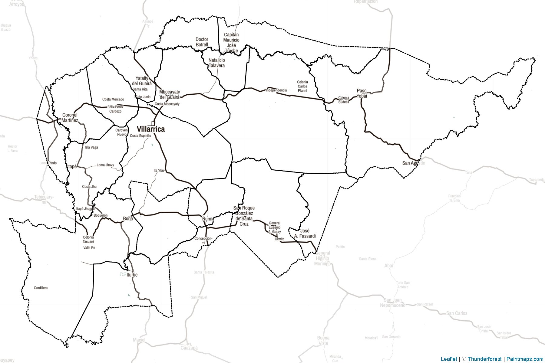 Muestras de recorte de mapas Guairá (Paraguay)-2