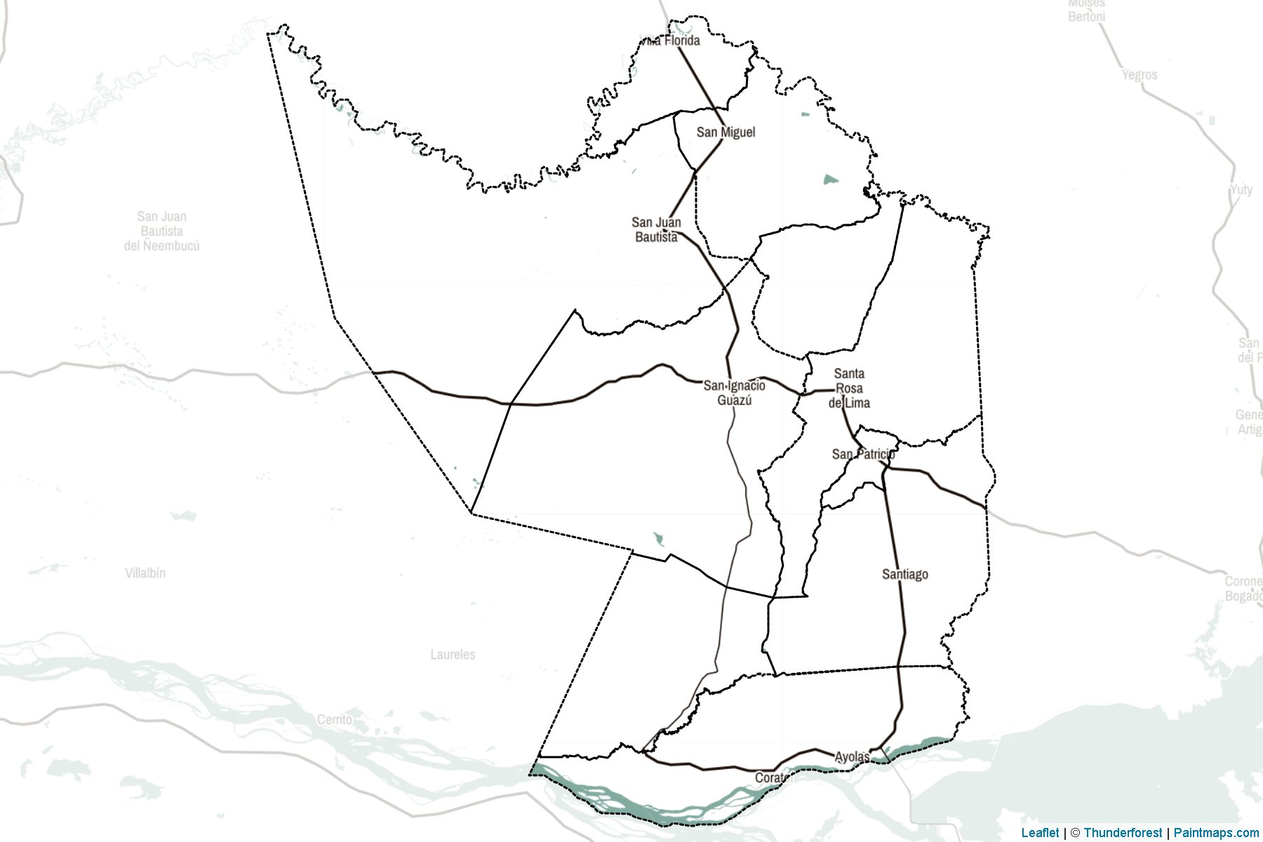 Misiones (Paraguay) Map Cropping Samples-2