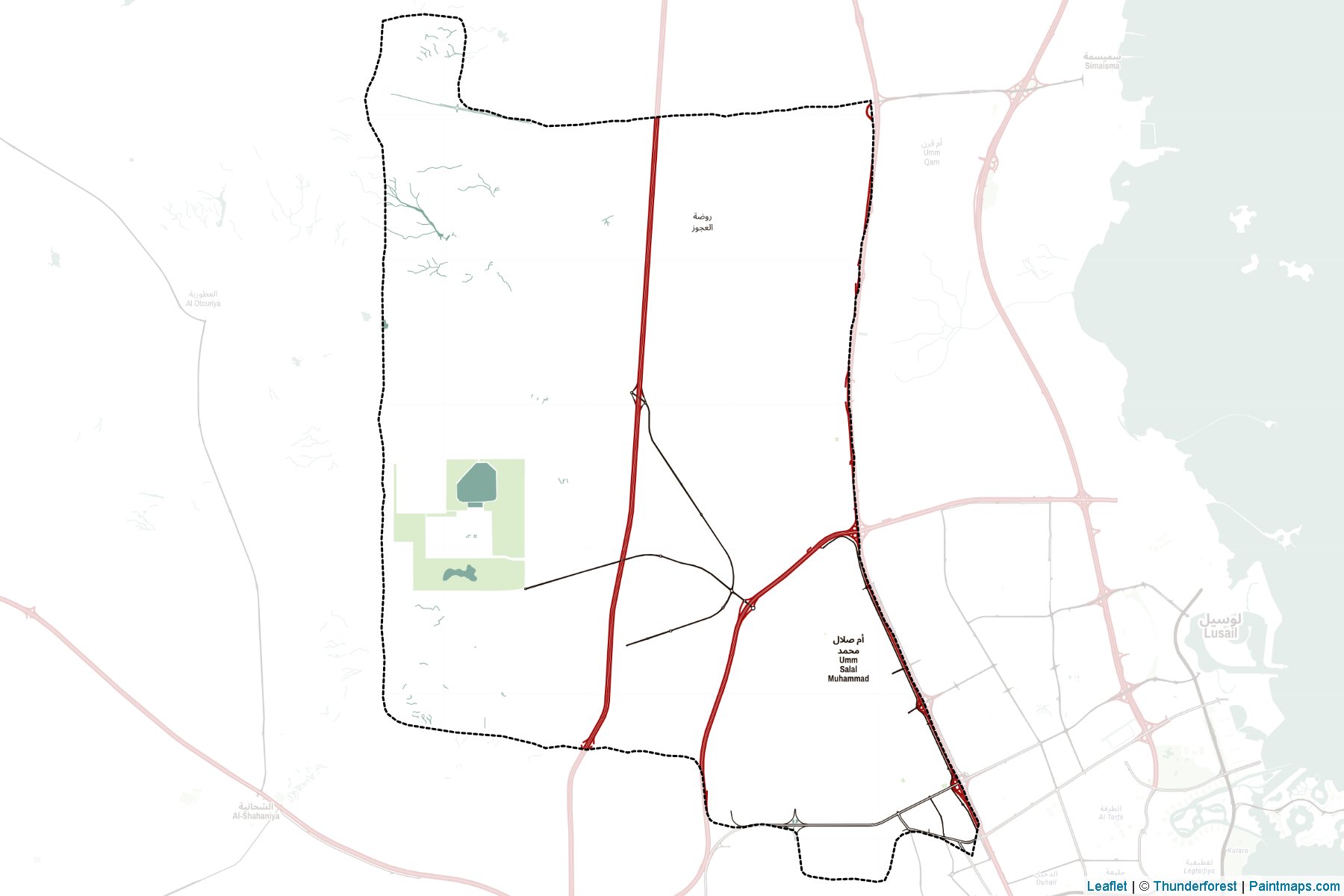 Umm Slal (Qatar) Map Cropping Samples-2