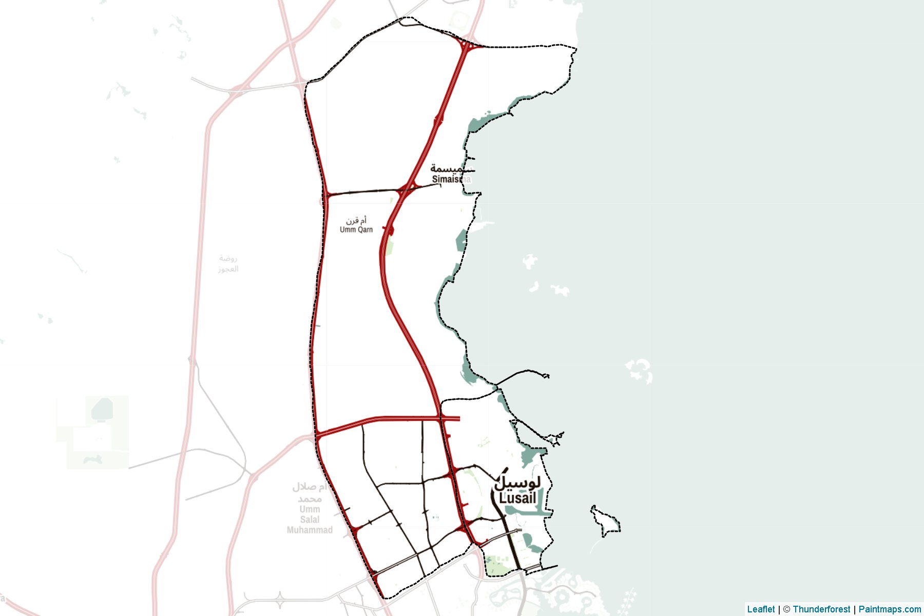 Umm Slal (Qatar) Map Cropping Samples-2