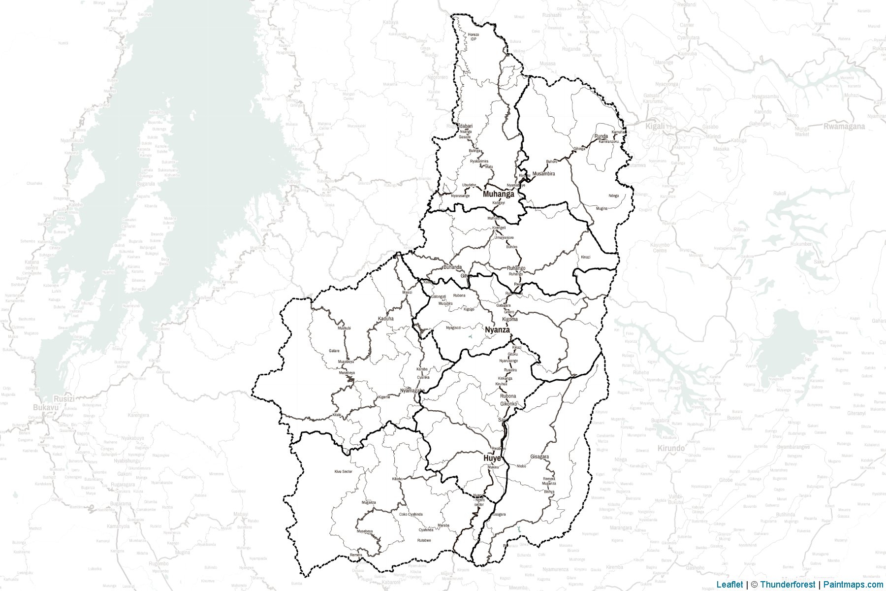 Muestras de recorte de mapas Southern (Ruanda)-2