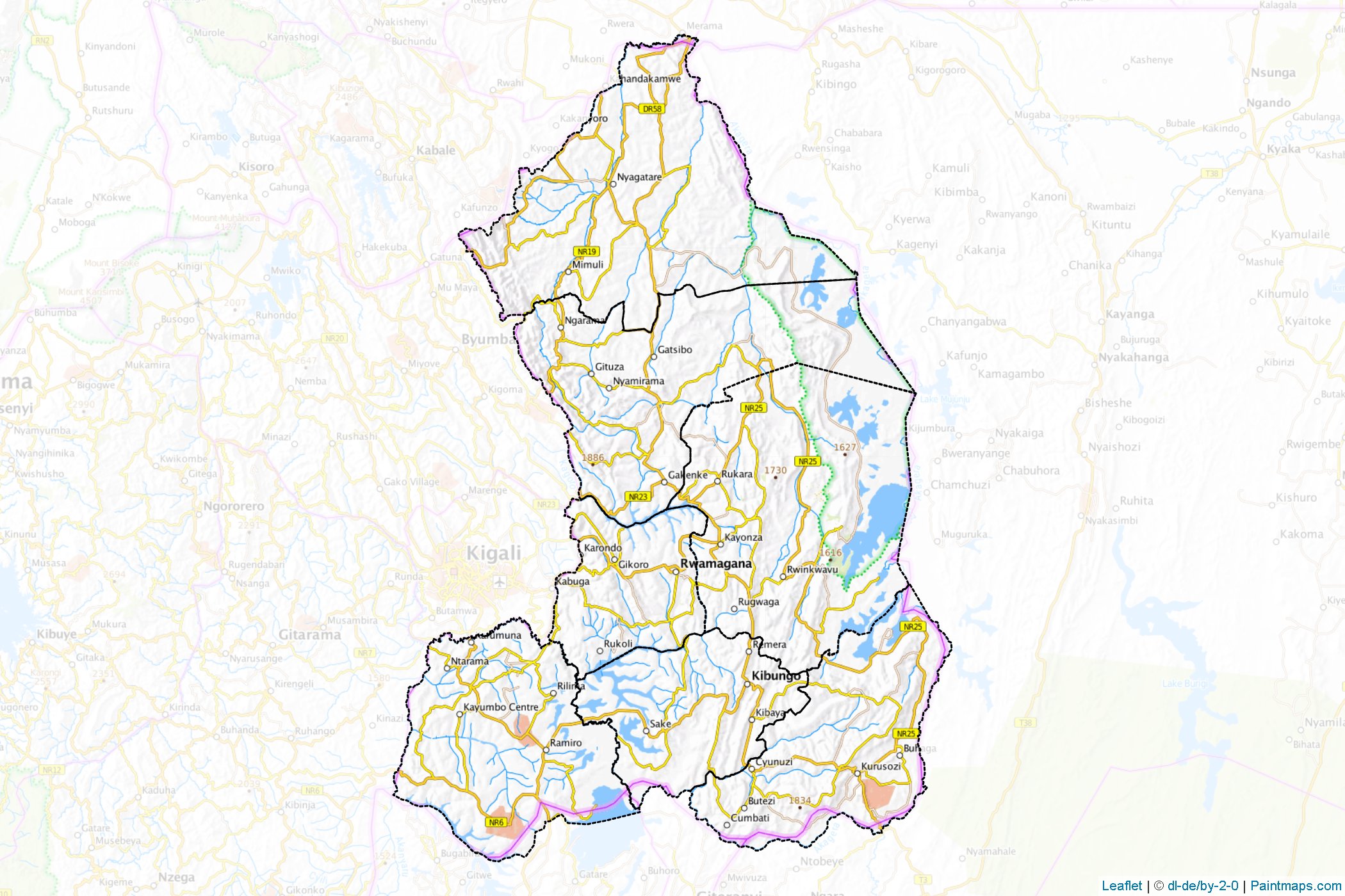 Muestras de recorte de mapas Eastern (Ruanda)-1