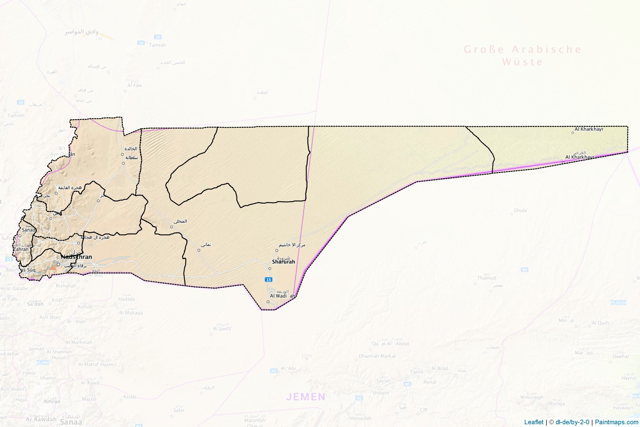 Najran (Saudi Arabia) Map Cropping Samples-1