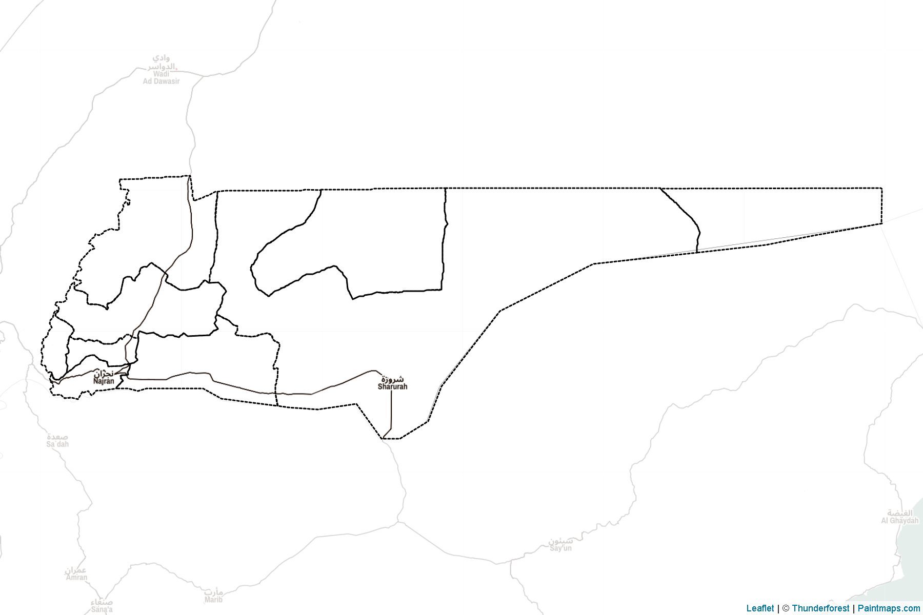 Najran (Saudi Arabia) Map Cropping Samples-2