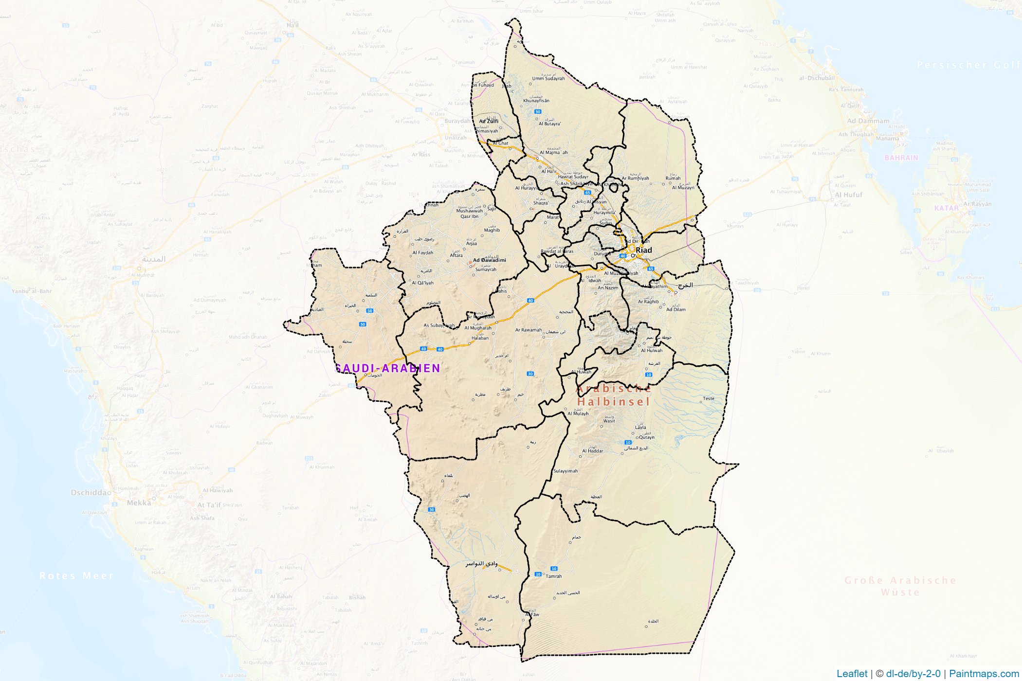 Riyadh (Saudi Arabia) Map Cropping Samples-1