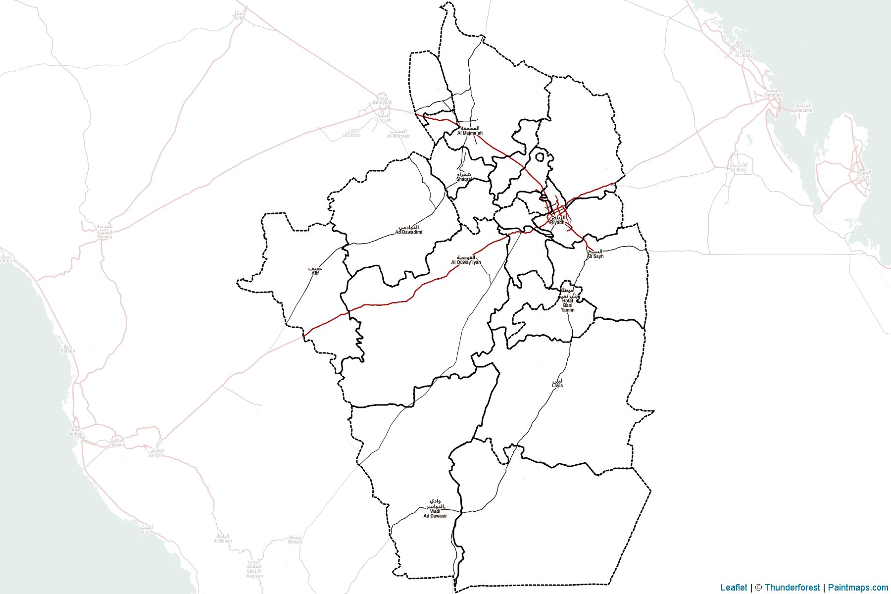 Riyadh (Saudi Arabia) Map Cropping Samples-2