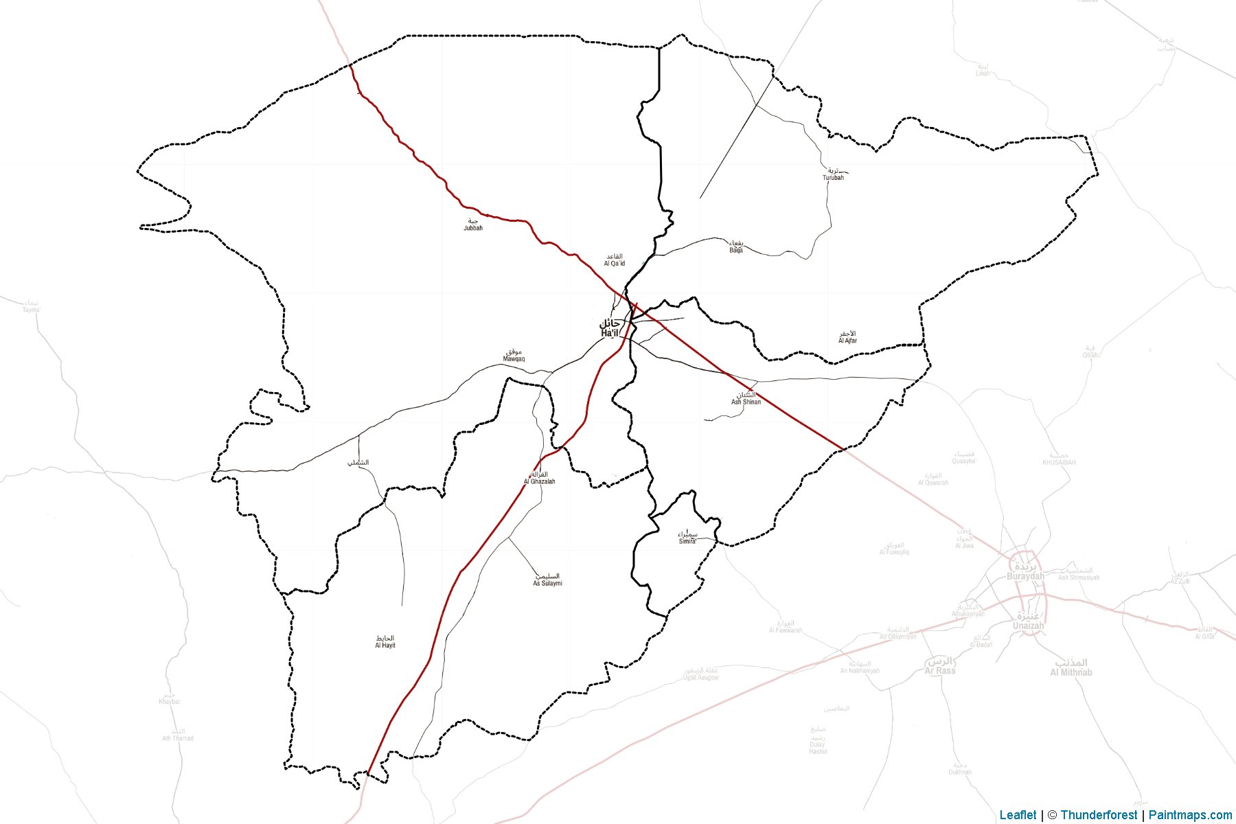 Muestras de recorte de mapas Ha'il (Arabia Saudita)-2