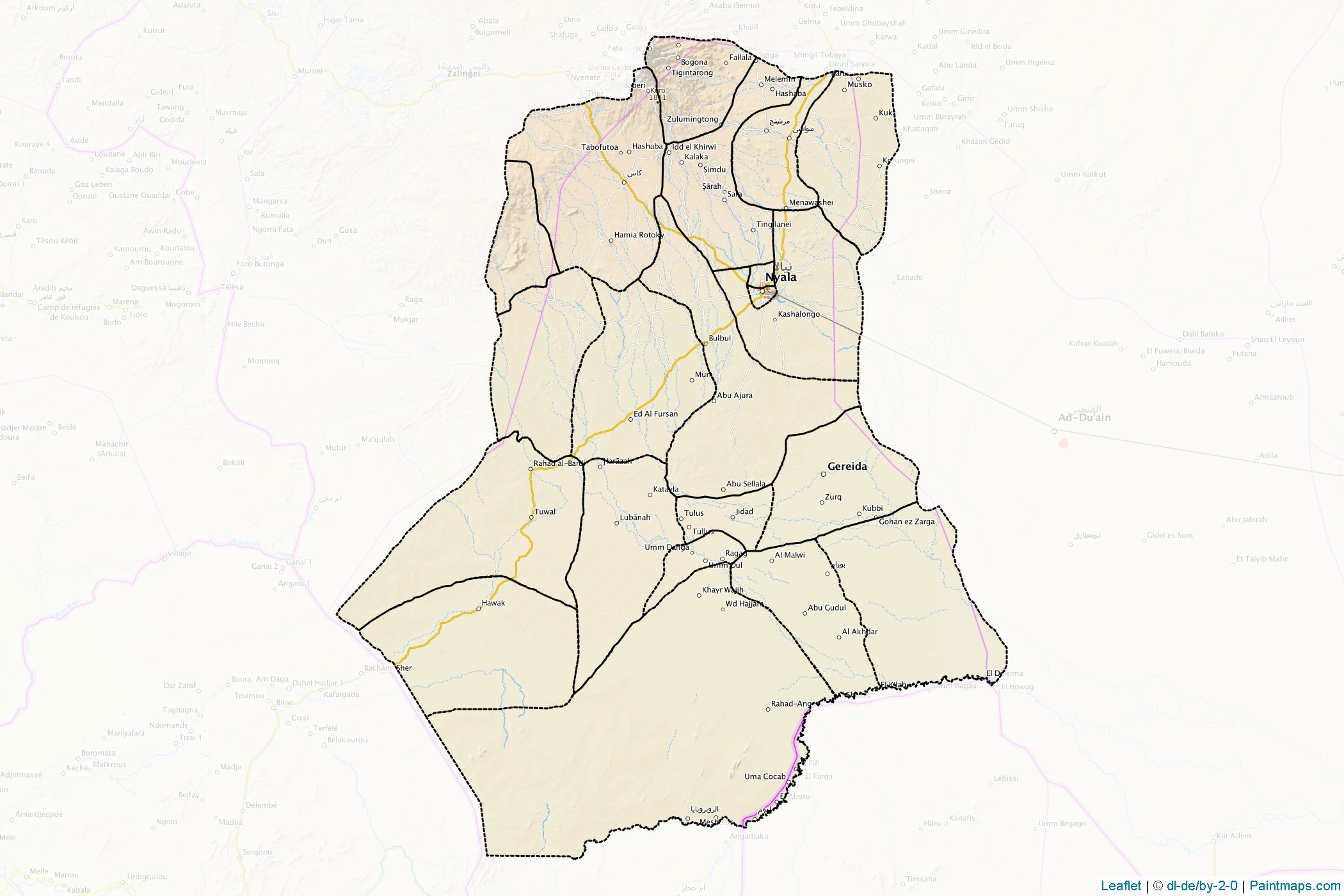 Janub Darfor (Sudan) Map Cropping Samples-1