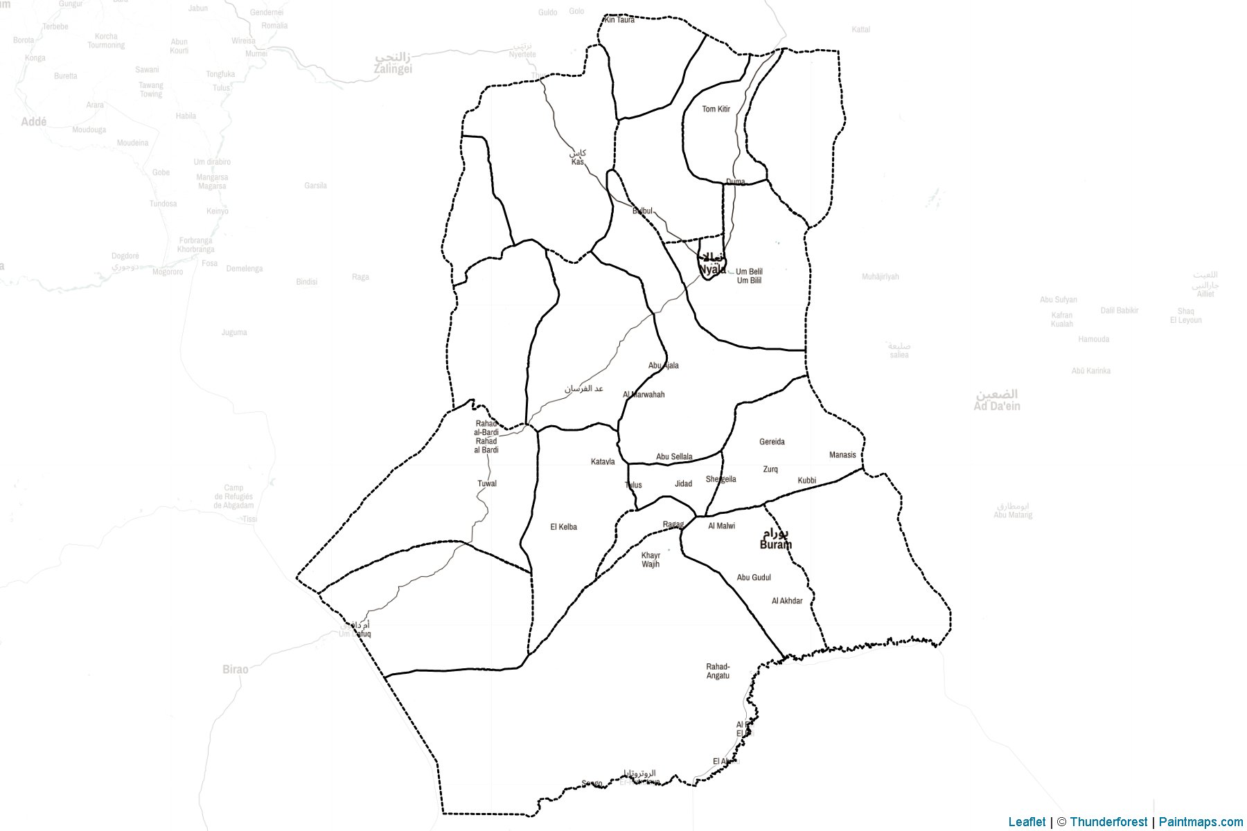 Janub Darfor (Sudan) Map Cropping Samples-2