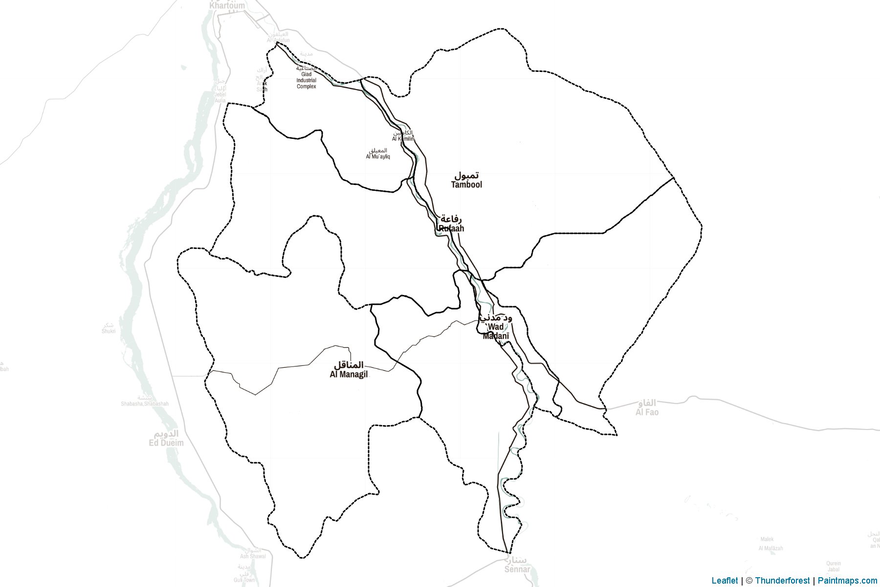 Muestras de recorte de mapas Gezira (Sudán)-2