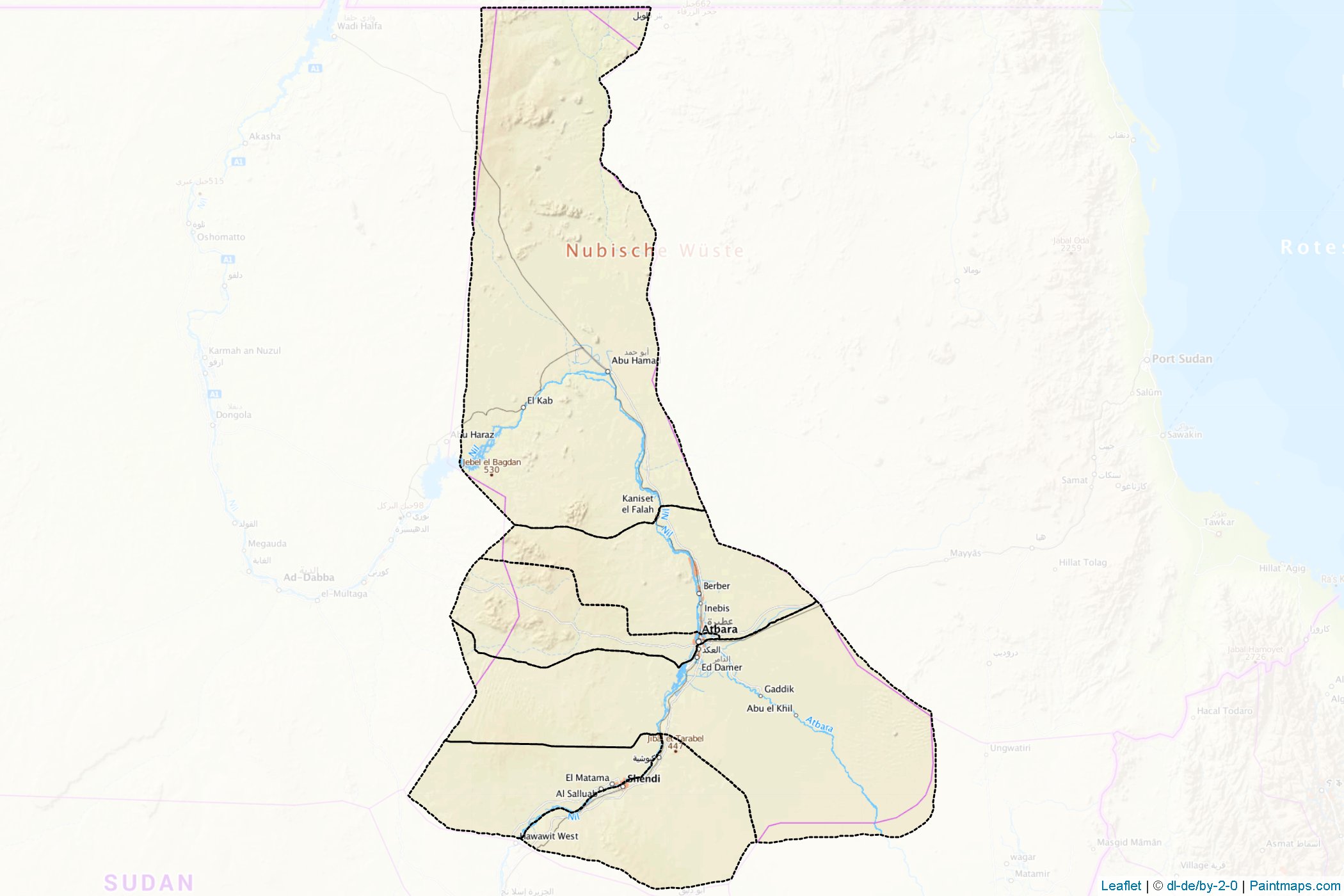 Nahr an Nil (Sudan) Map Cropping Samples-1