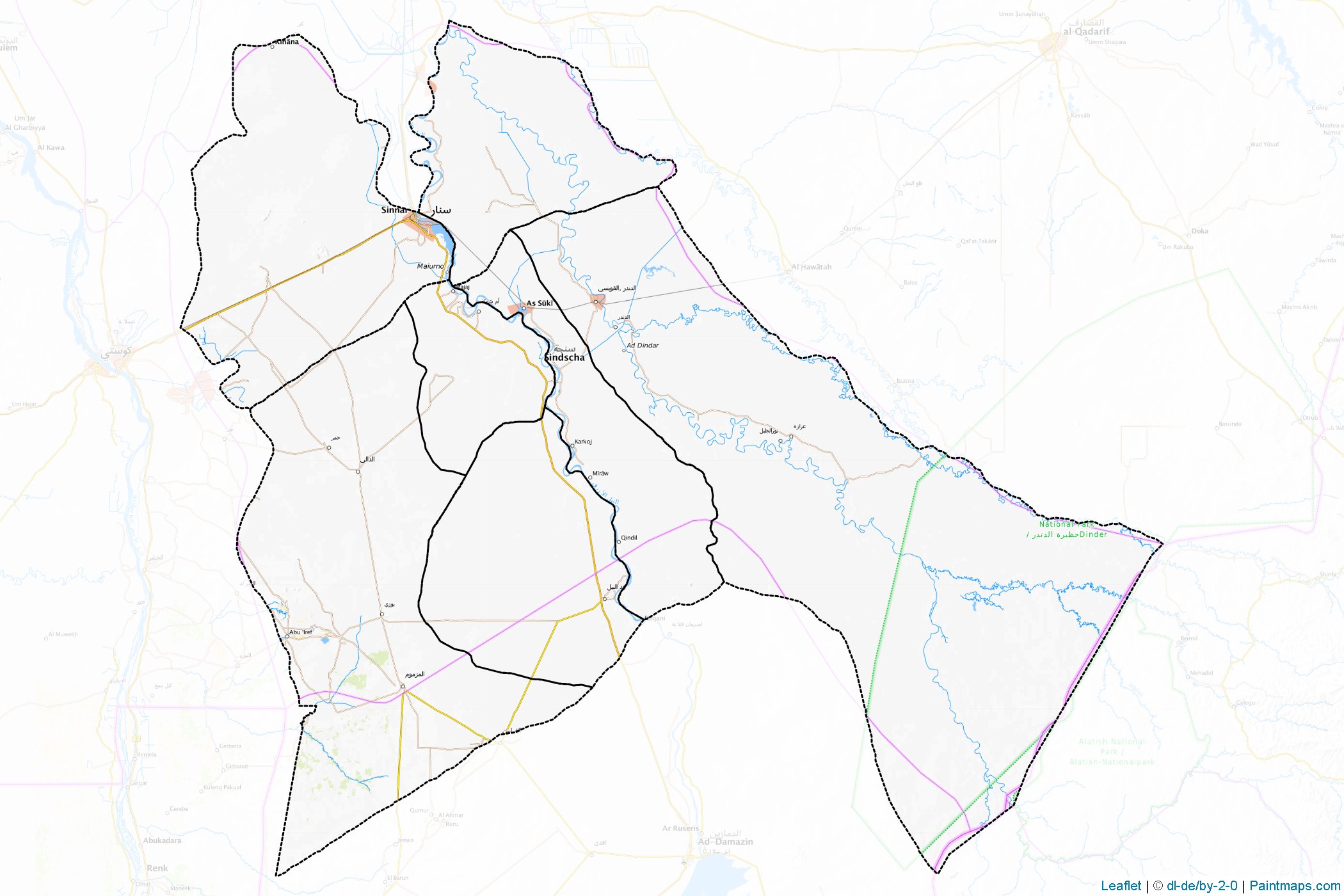 Sinnar (Sudan) Map Cropping Samples-1