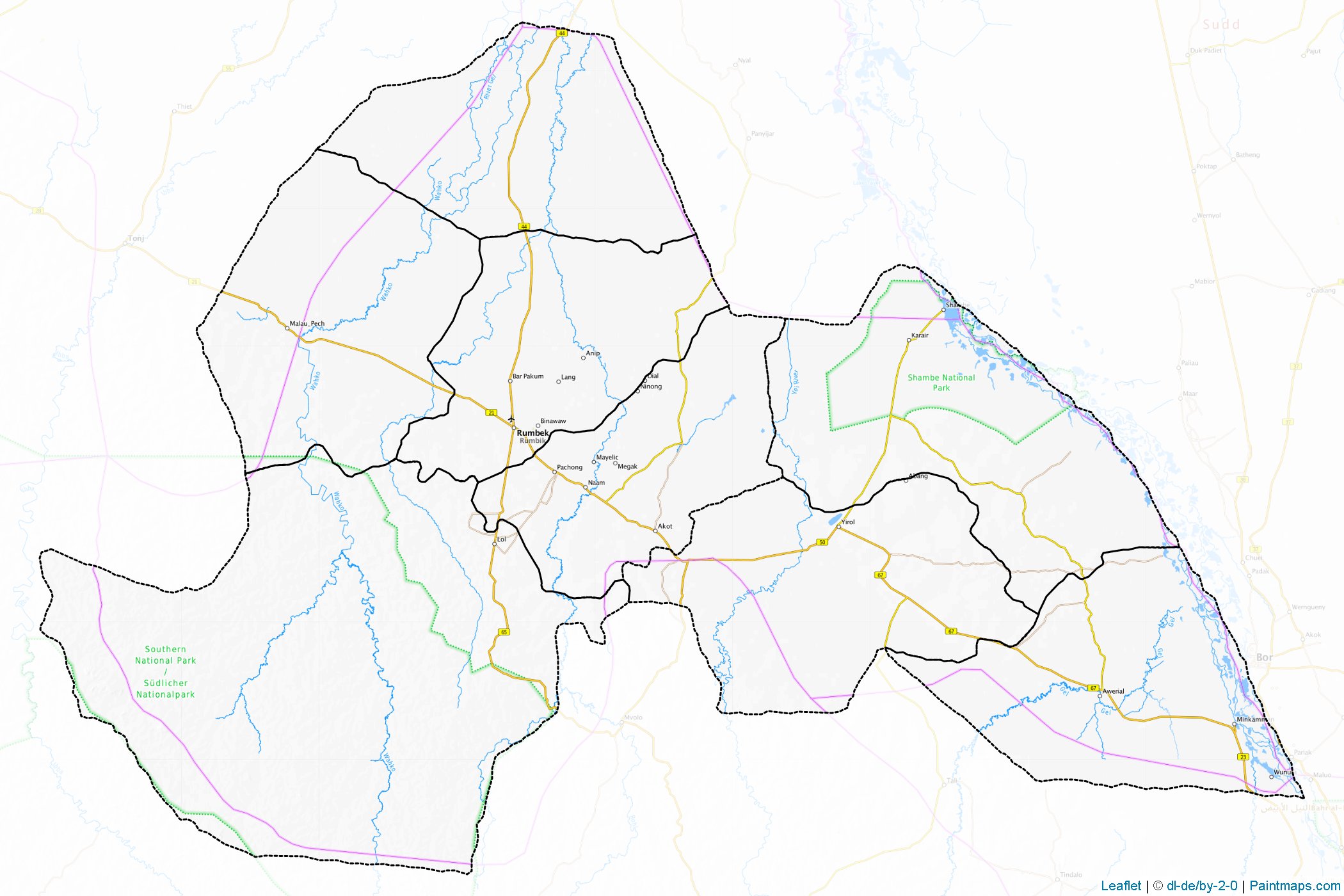 Lakes (South Sudan) Map Cropping Samples-1