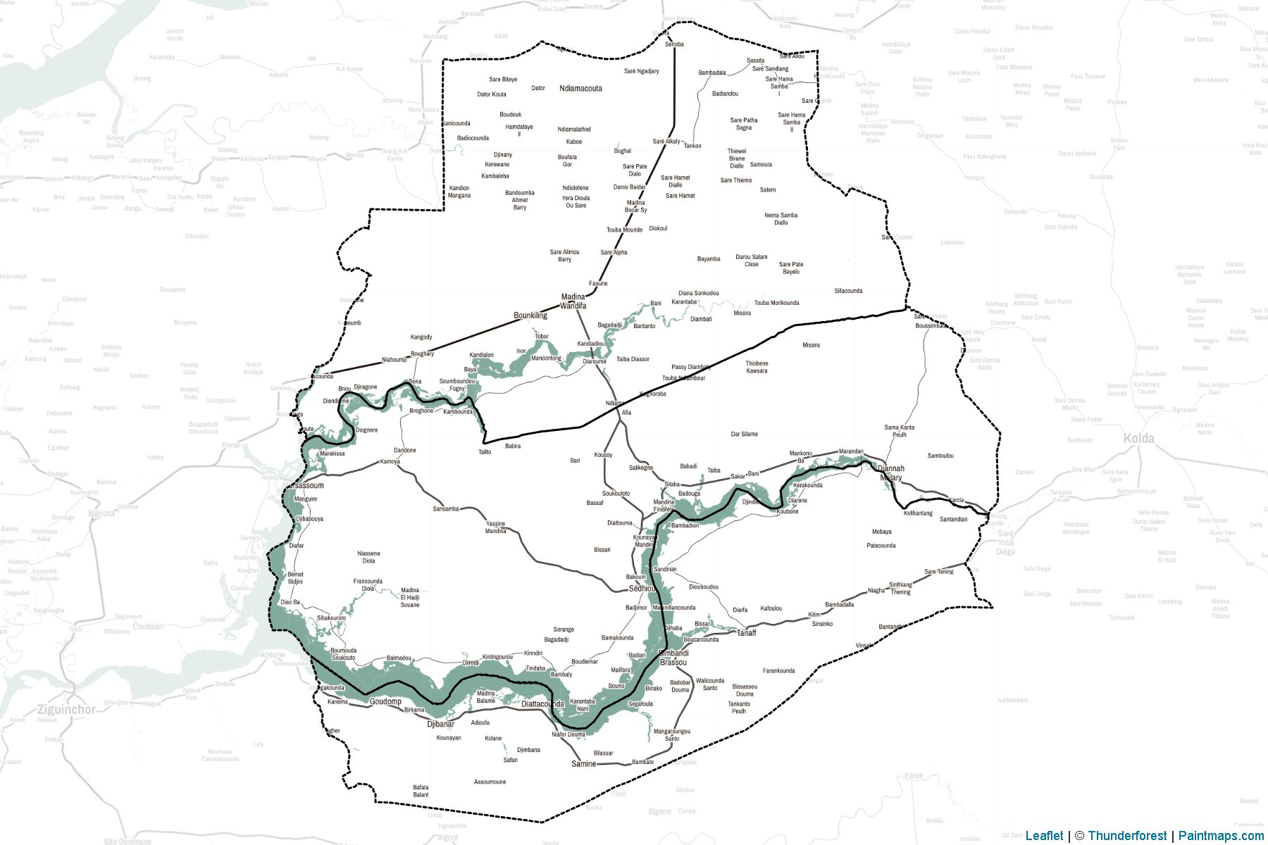 Sedhiou (Senegal) Map Cropping Samples-2