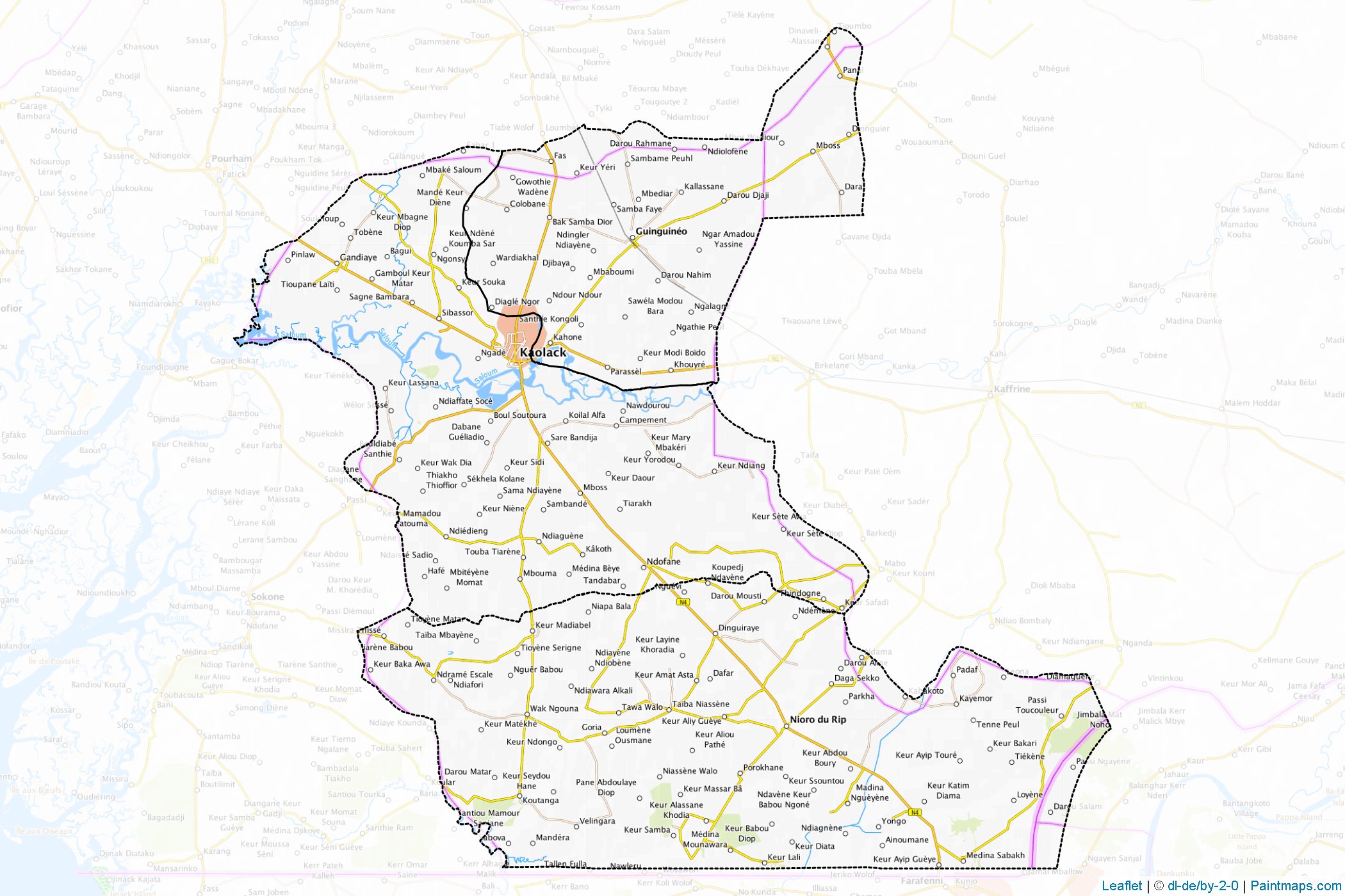 Kaolack (Senegal) Map Cropping Samples-1