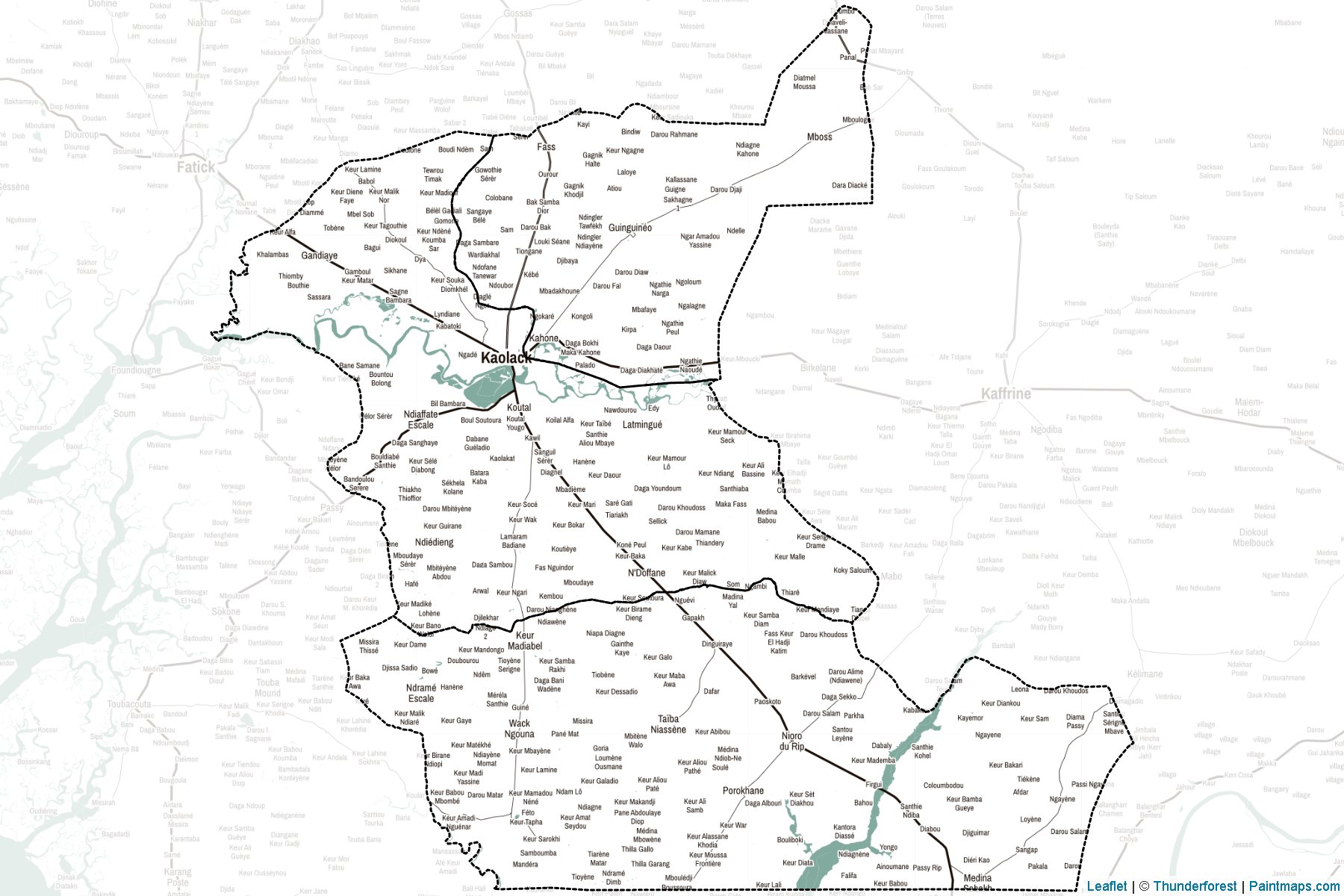 Kaolack (Senegal) Map Cropping Samples-2