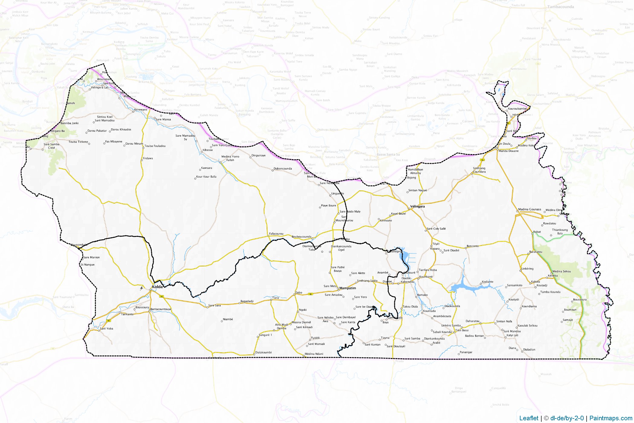 Kolda (Senegal) Haritası Örnekleri-1