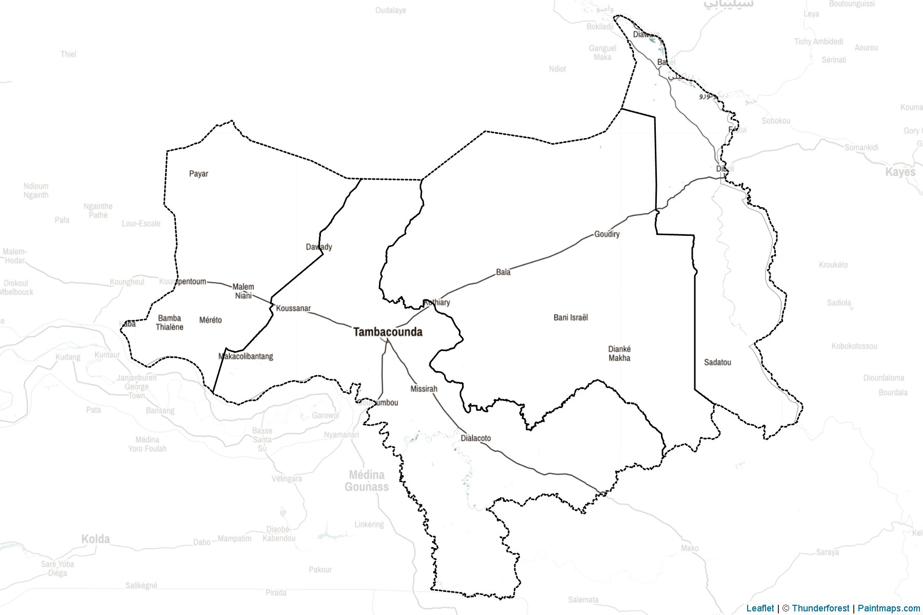 Muestras de recorte de mapas Tambacounda (Senegal)-2