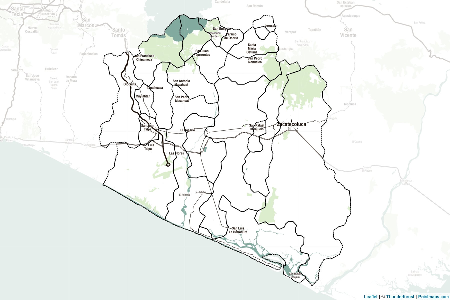 Muestras de recorte de mapas La Paz (El Salvador)-2