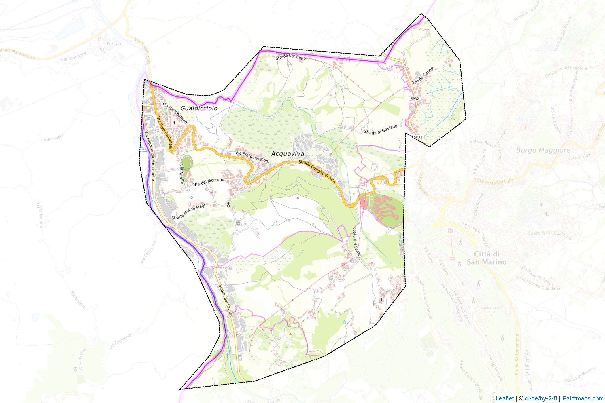 Muestras de recorte de mapas Acquaviva (San Marino)-1