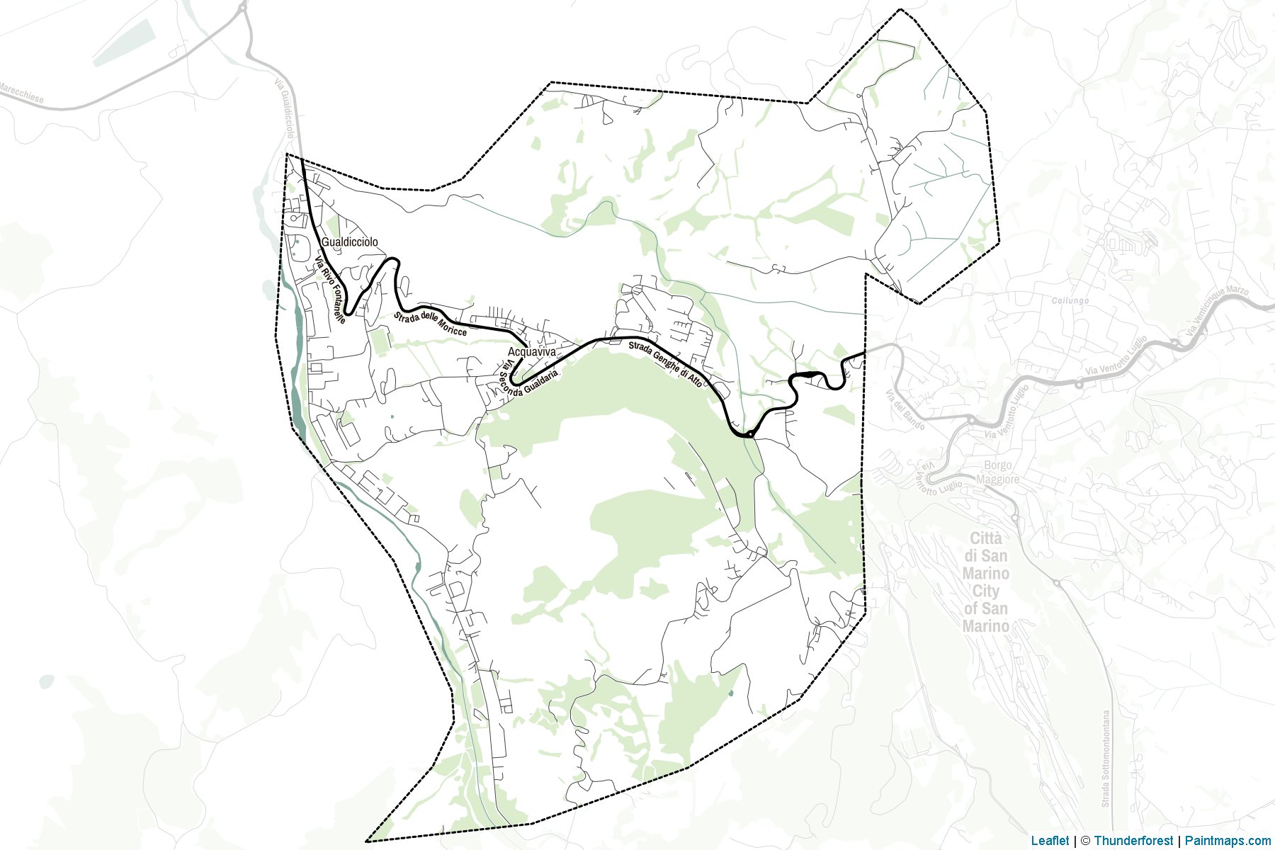 Muestras de recorte de mapas Acquaviva (San Marino)-2