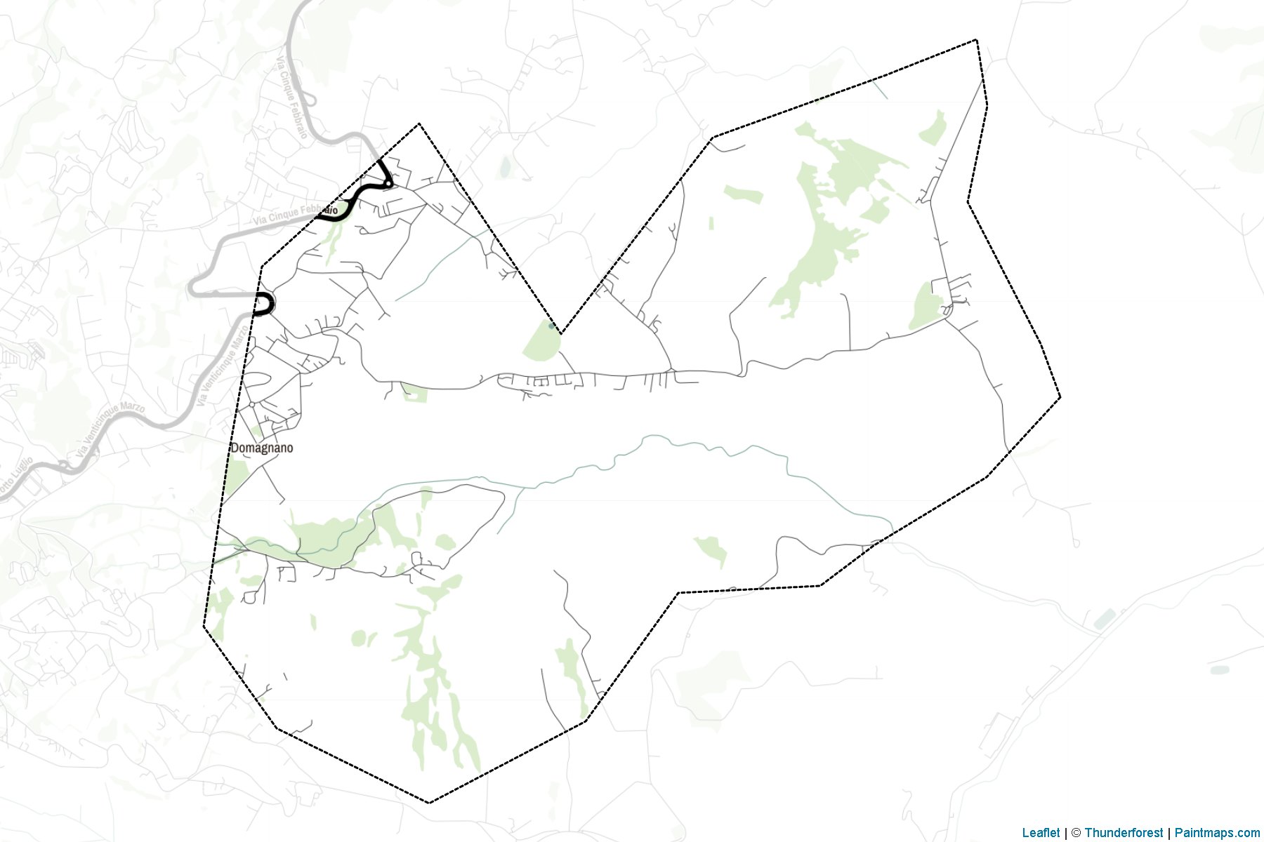 Muestras de recorte de mapas Domagnano (San Marino)-2